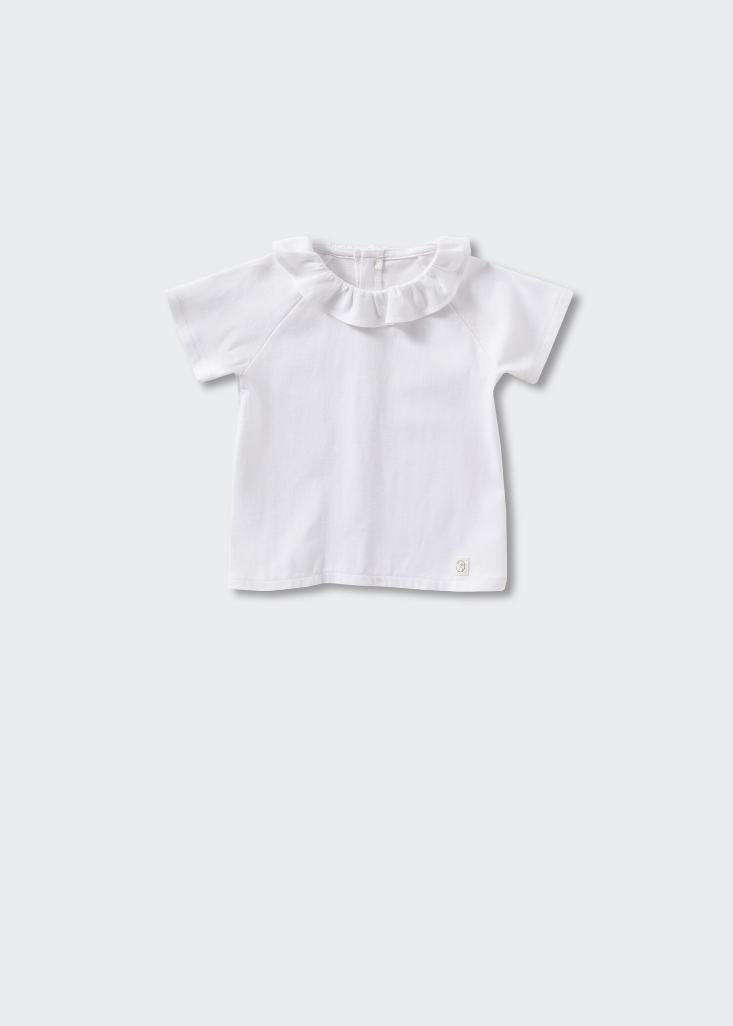 T-shirt de algodão com folhos - Artigo sem modelo