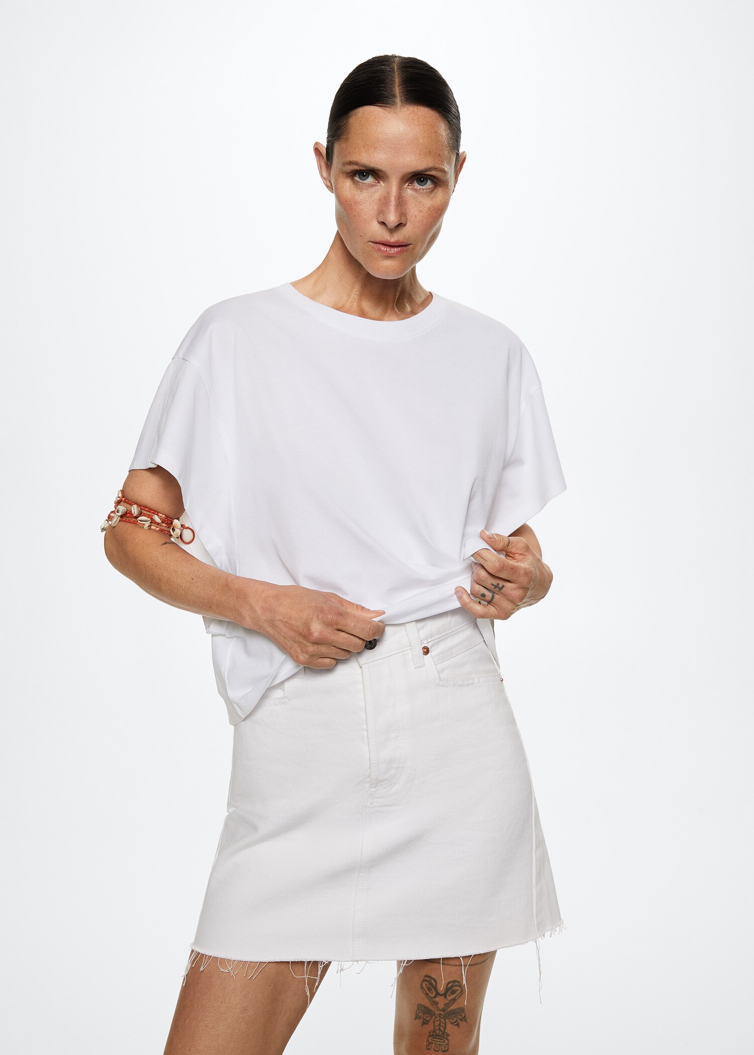 T-Shirt aus 100 % Baumwolle - Mittlere Ansicht