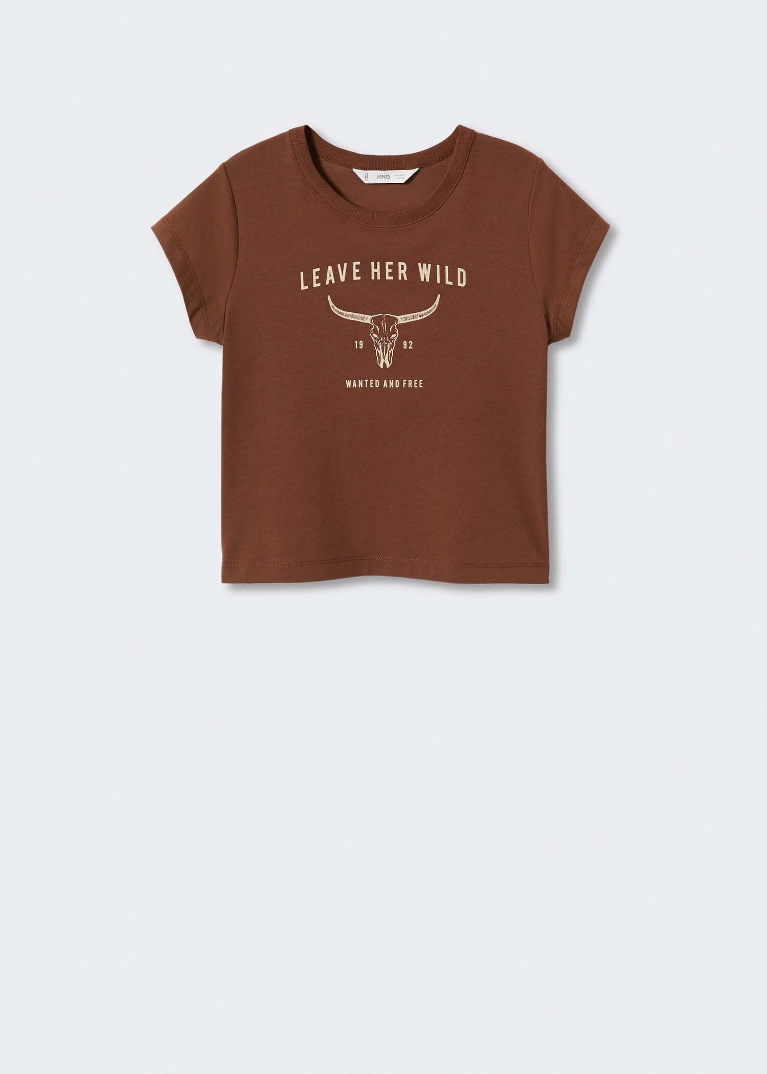 Printed cotton-blend T-shirt - Article without model