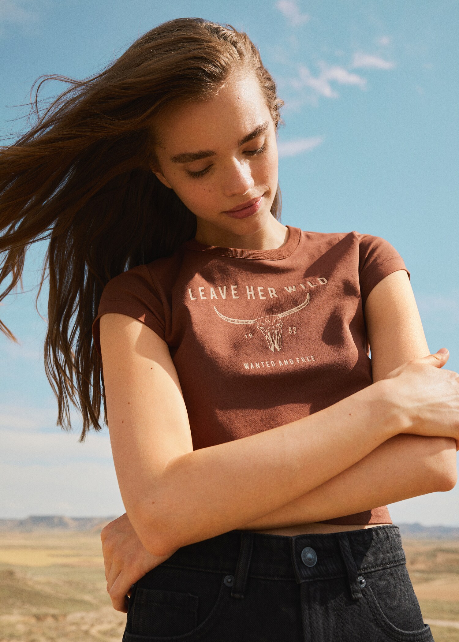 Printed cotton-blend T-shirt - Details of the article 5