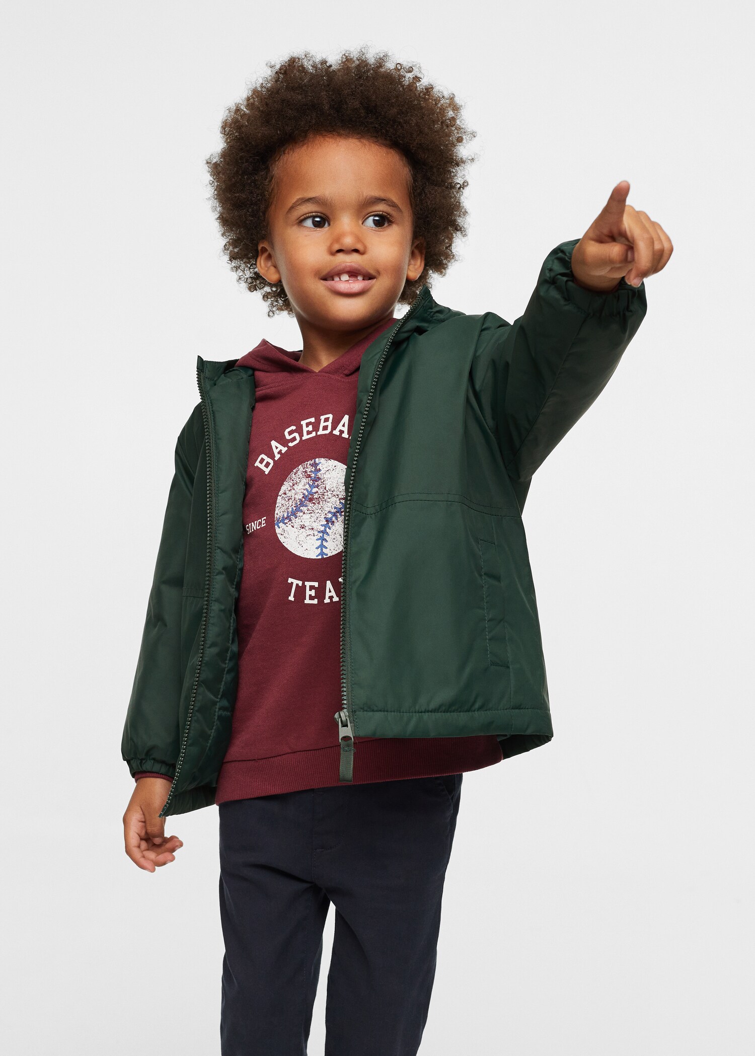 Hooded coat - Medium plane