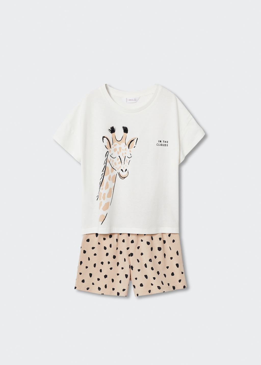 Giraffe print cotton pyjamas Kids MANGO Iraq