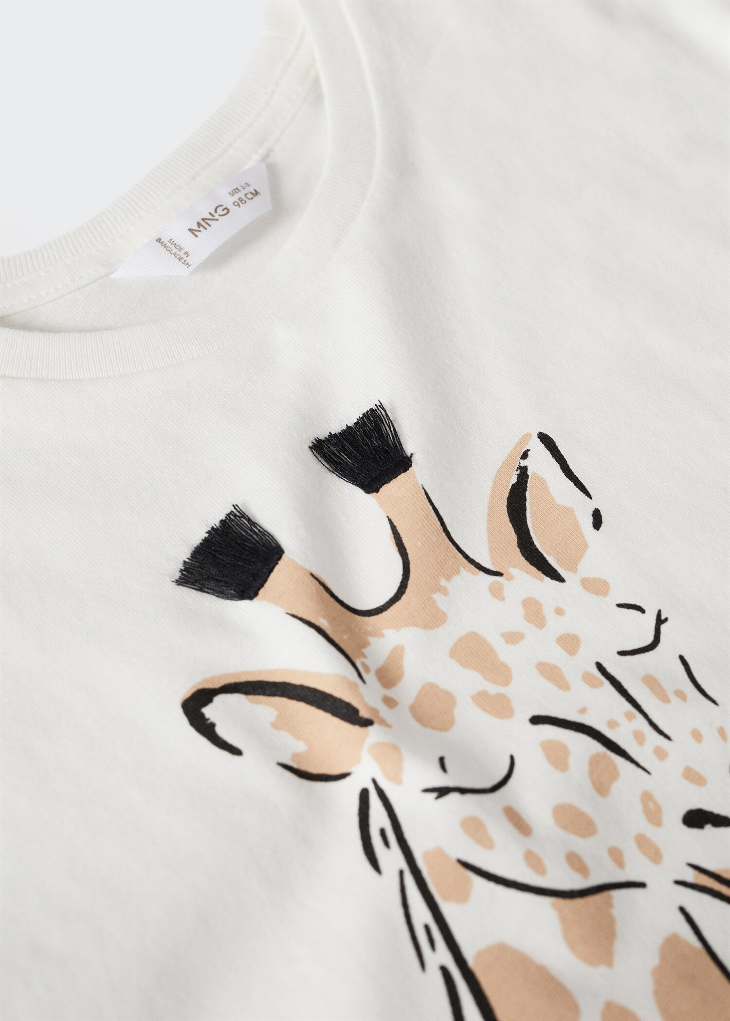 Baumwoll-Pyjama mit Giraffenmuster - Detail des Artikels 8