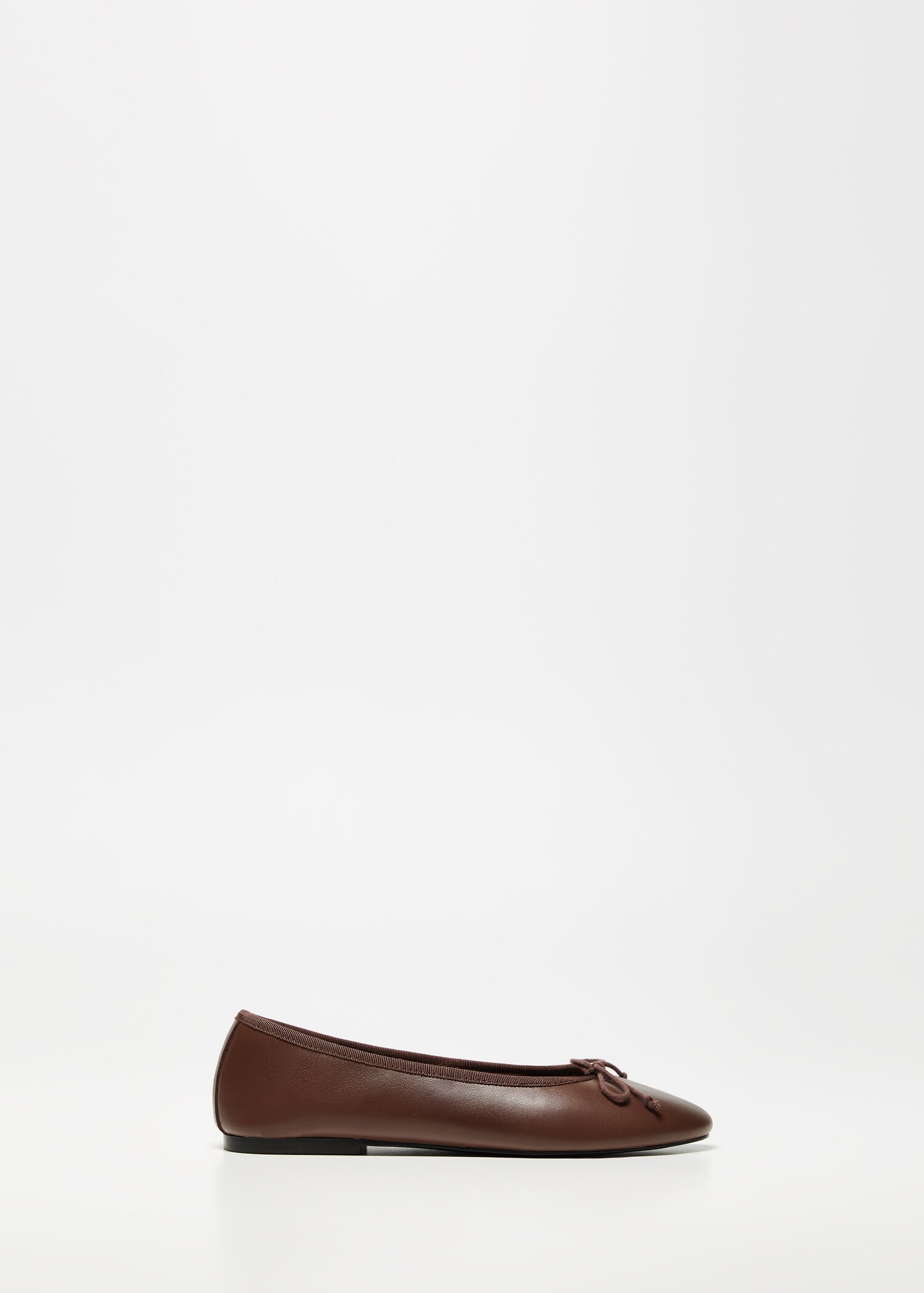 Leather ballet flats with bow - Article without model