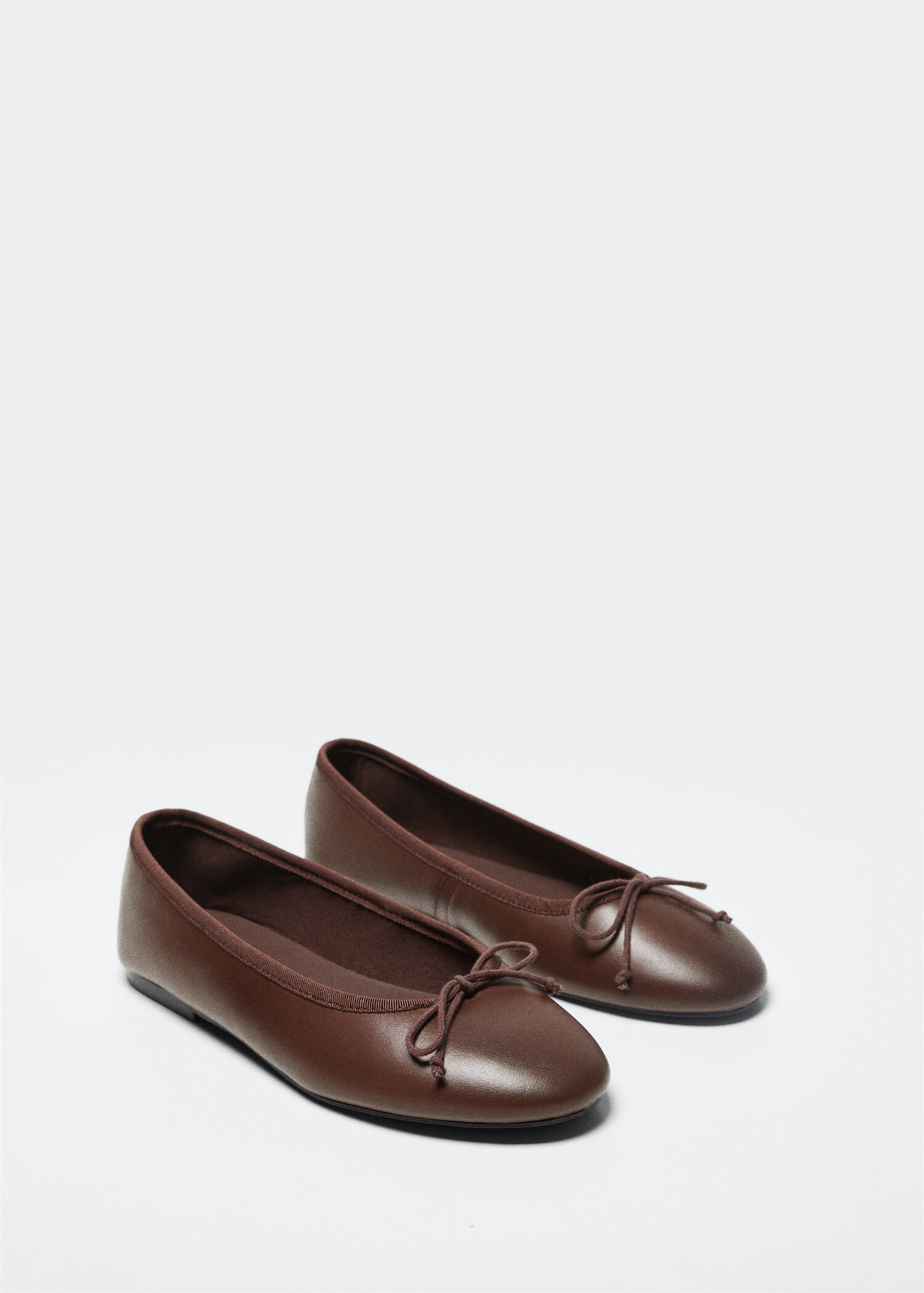 Leather ballet flats with bow - Details of the article 3