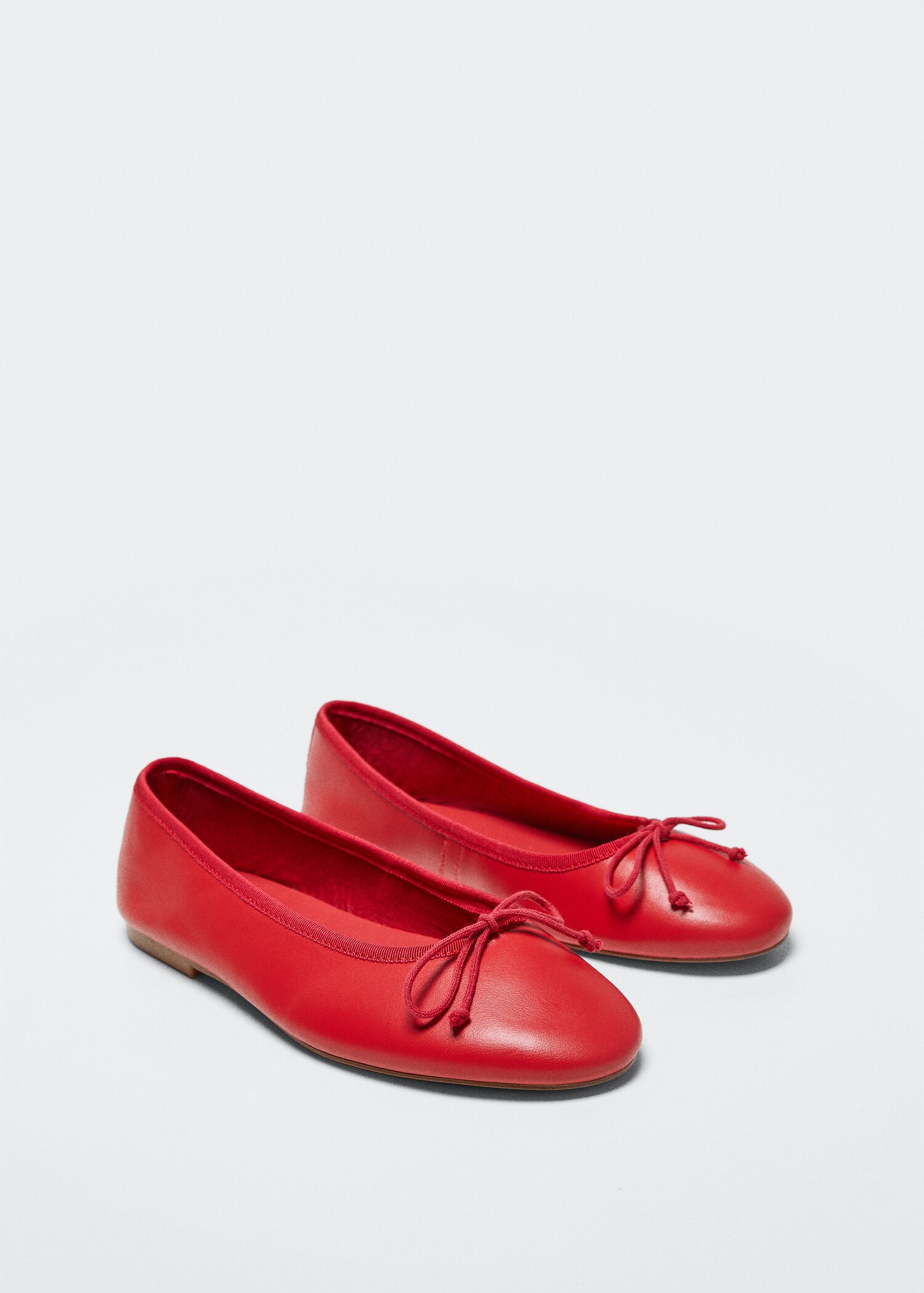 Leather ballet flats with bow - Details of the article 3