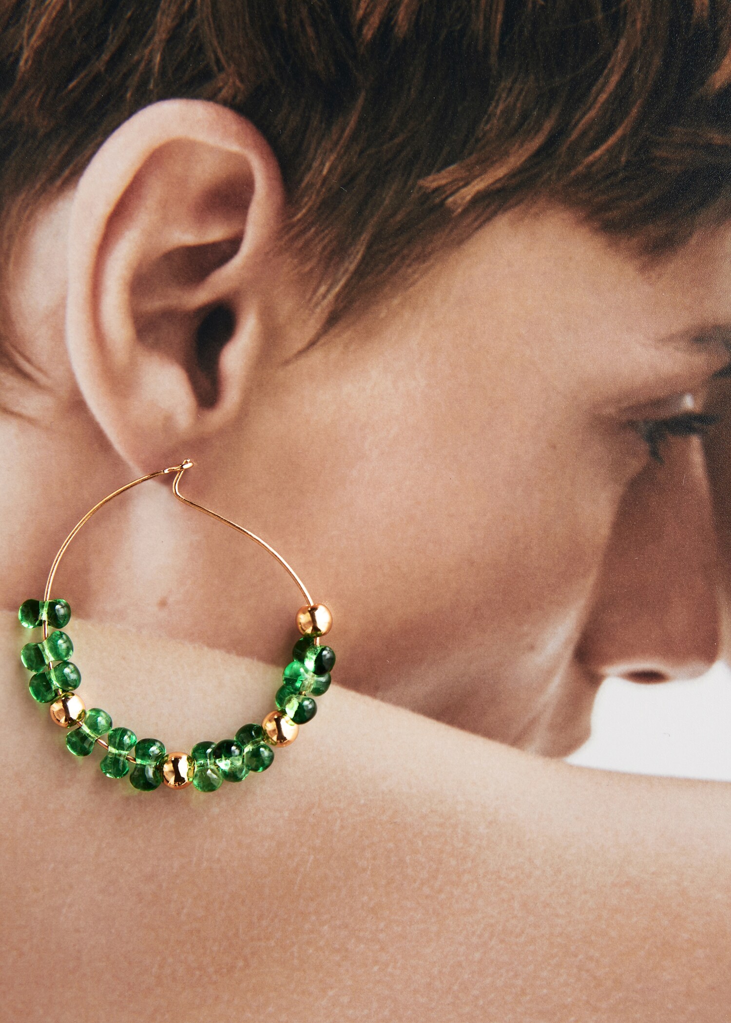 Hoops crystal earrings - Details of the article 9