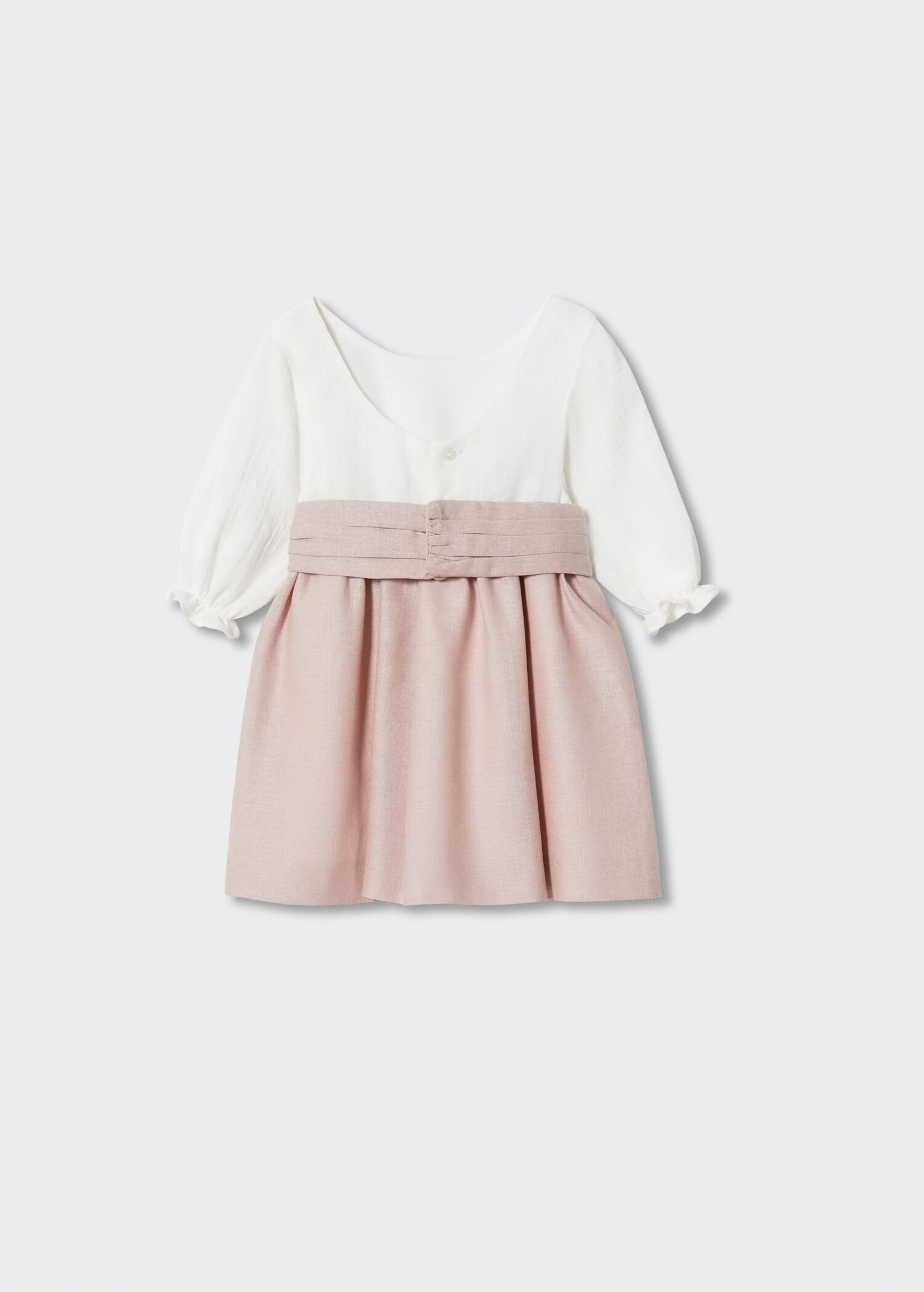 Linen-cotton dress - Reverse of the article