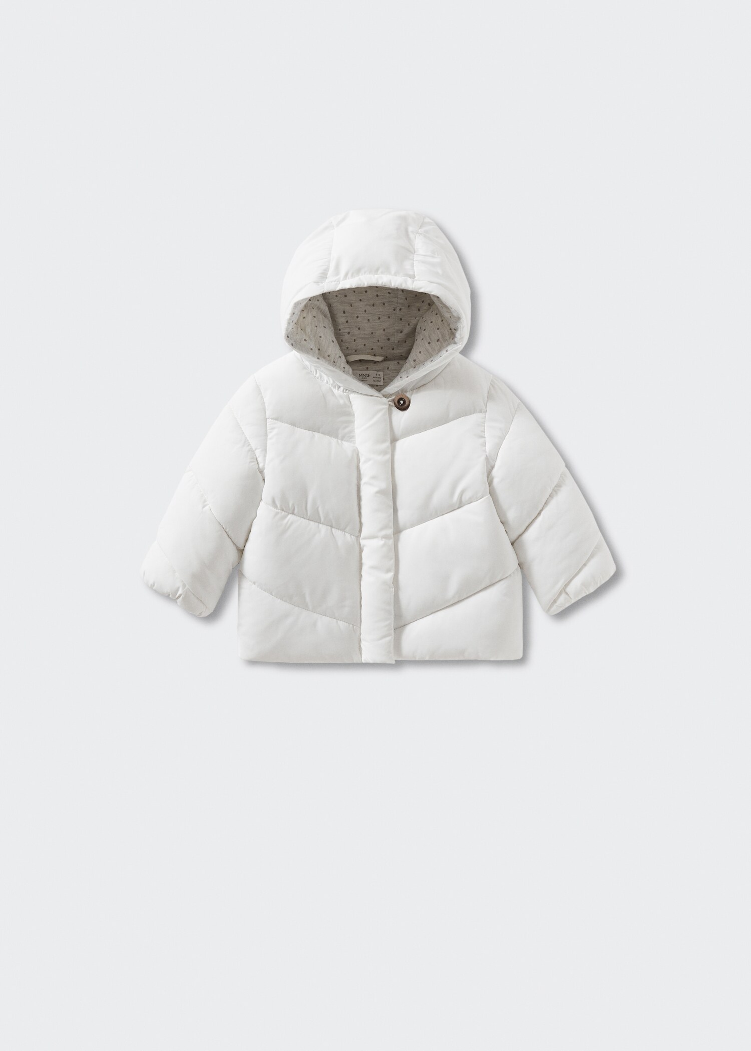 Quilted buttoned coat - Товар без моделі