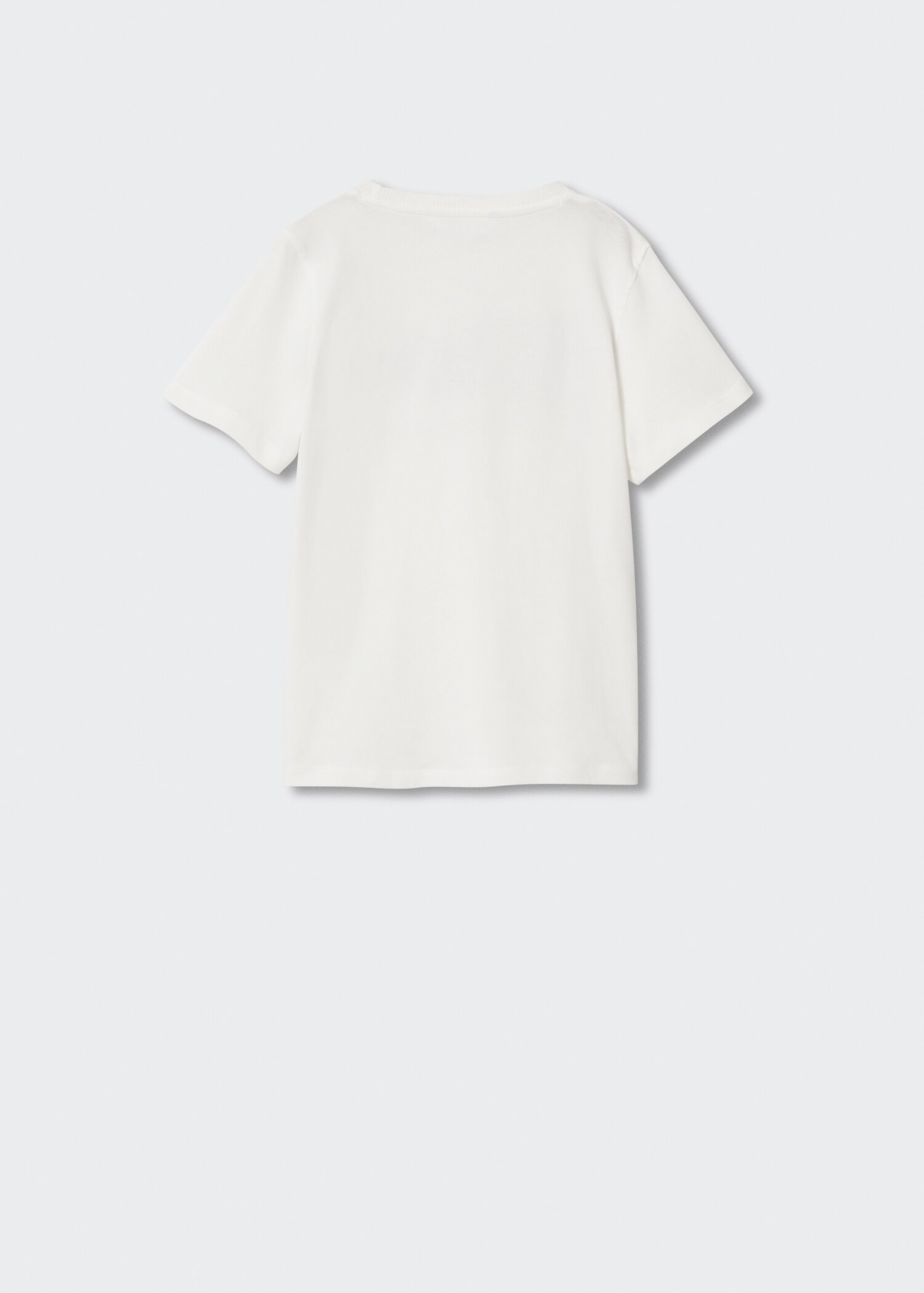 Message cotton T-shirt - Reverse of the article