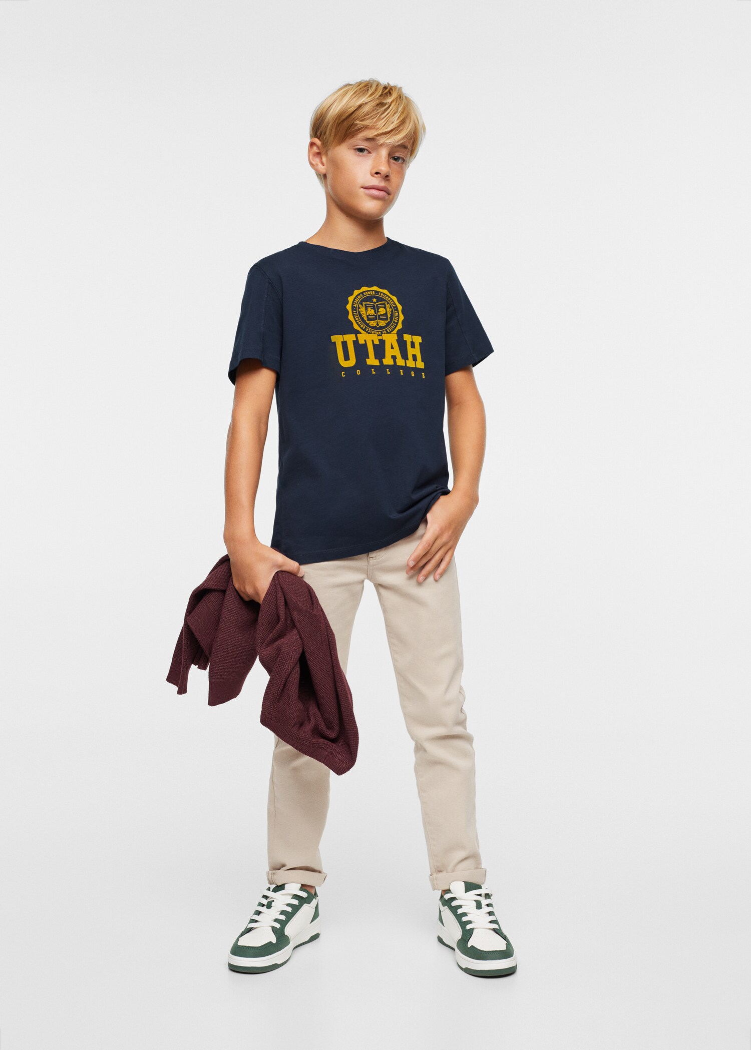 Camiseta algodón mensaje - Plano medio