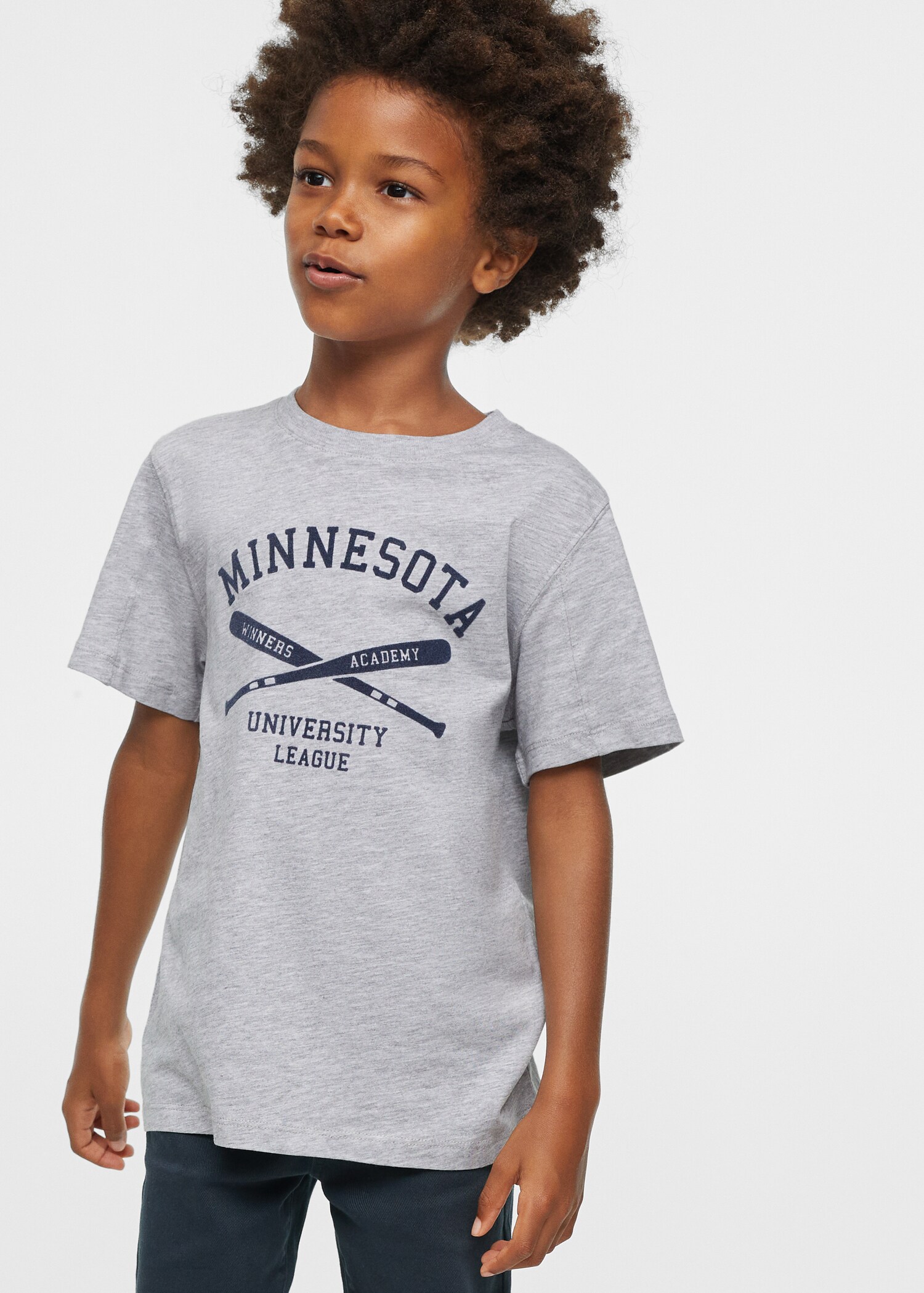 Message cotton T-shirt - Medium plane