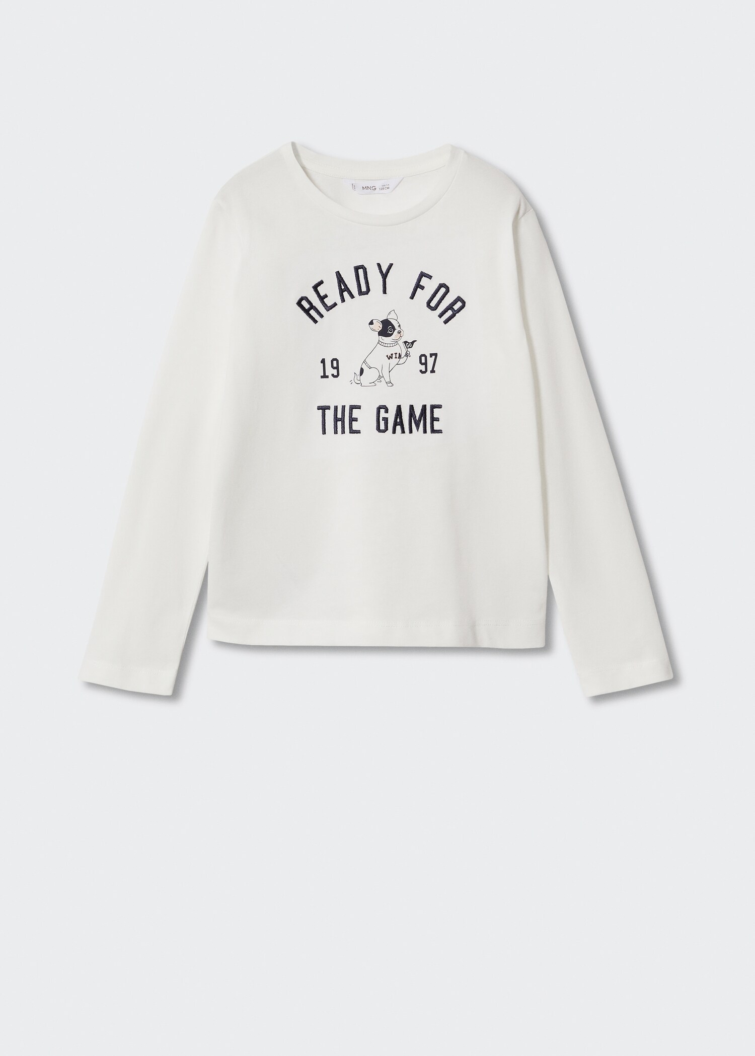Long-sleeved t-shirt with message - Article without model