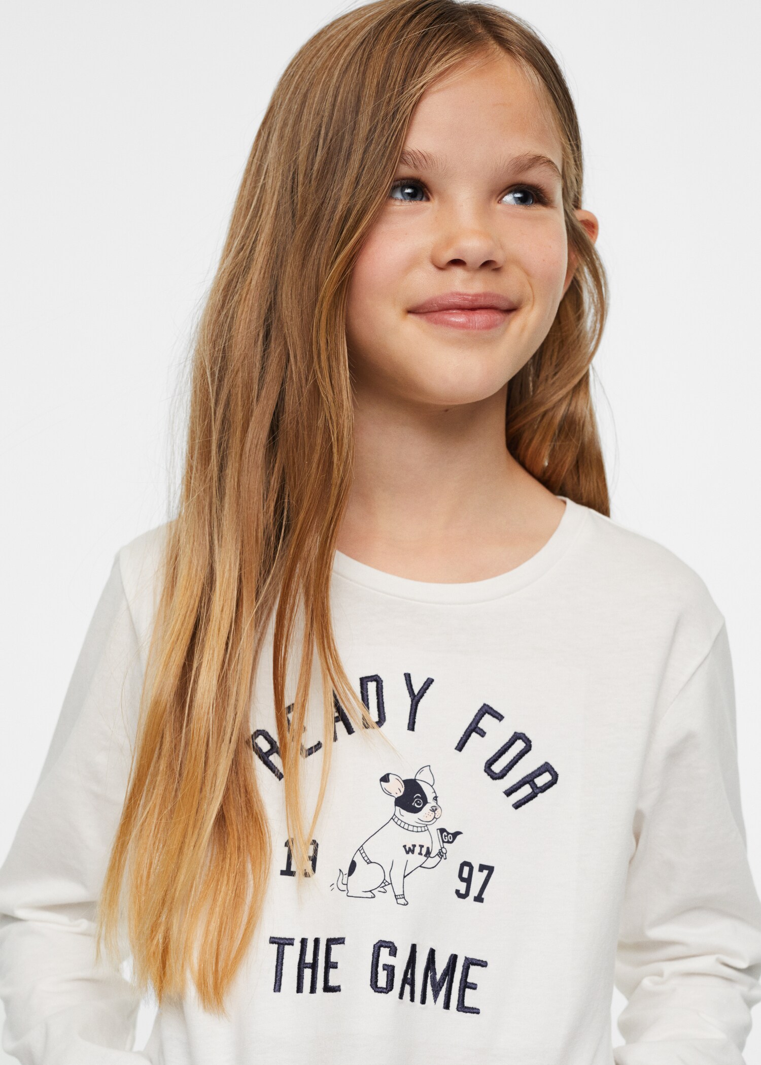 Long-sleeved t-shirt with message - Details of the article 1