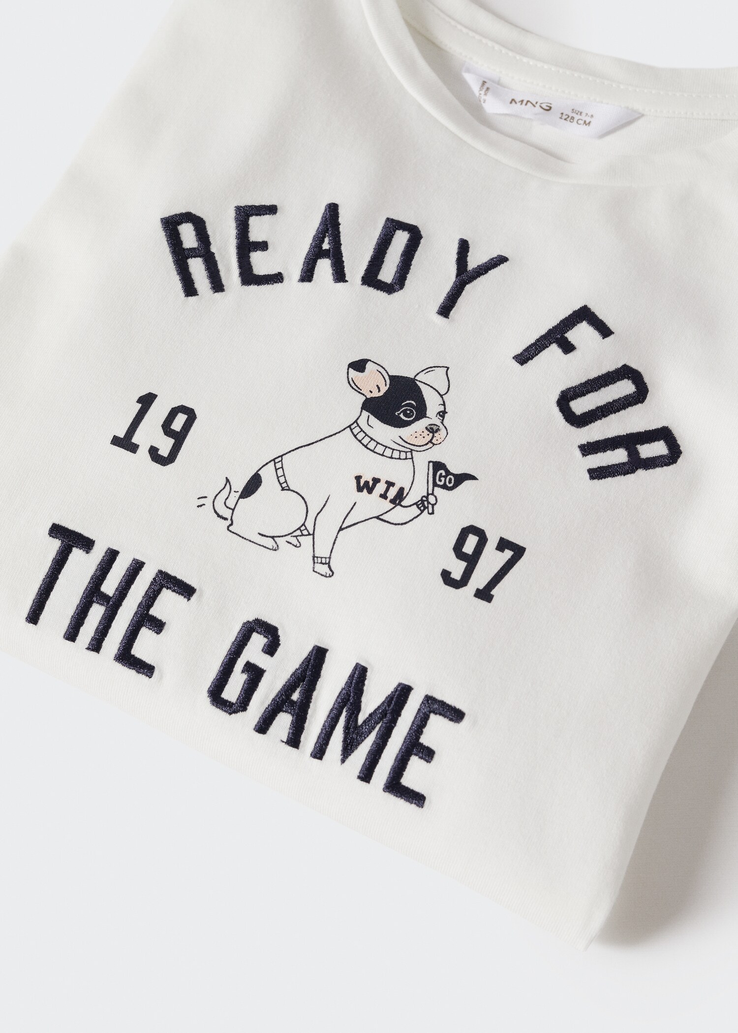 Long-sleeved t-shirt with message - Details of the article 8