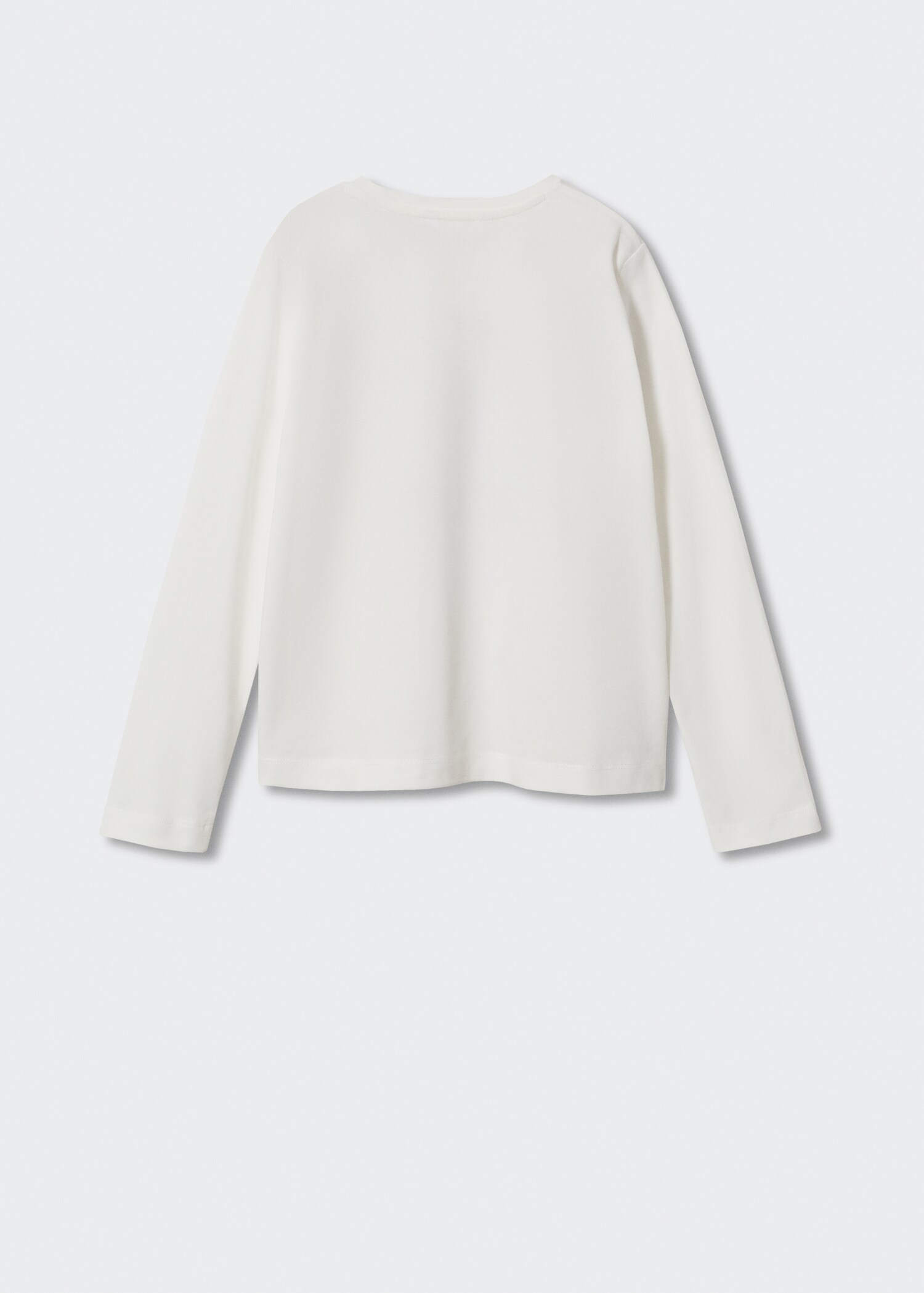Long-sleeved t-shirt with message - Reverse of the article