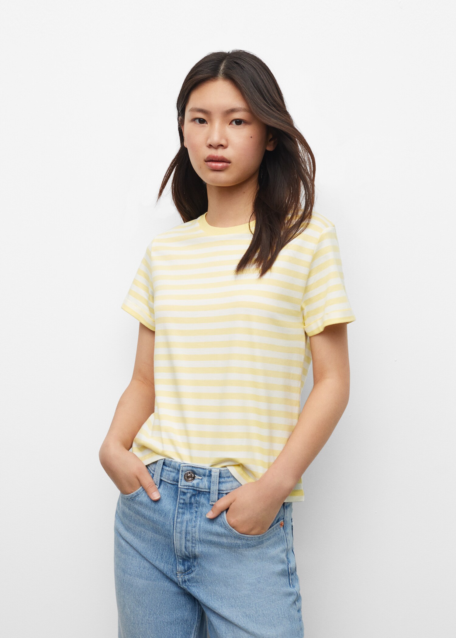 Gestreiftes Baumwoll-Shirt - Detail des Artikels 1