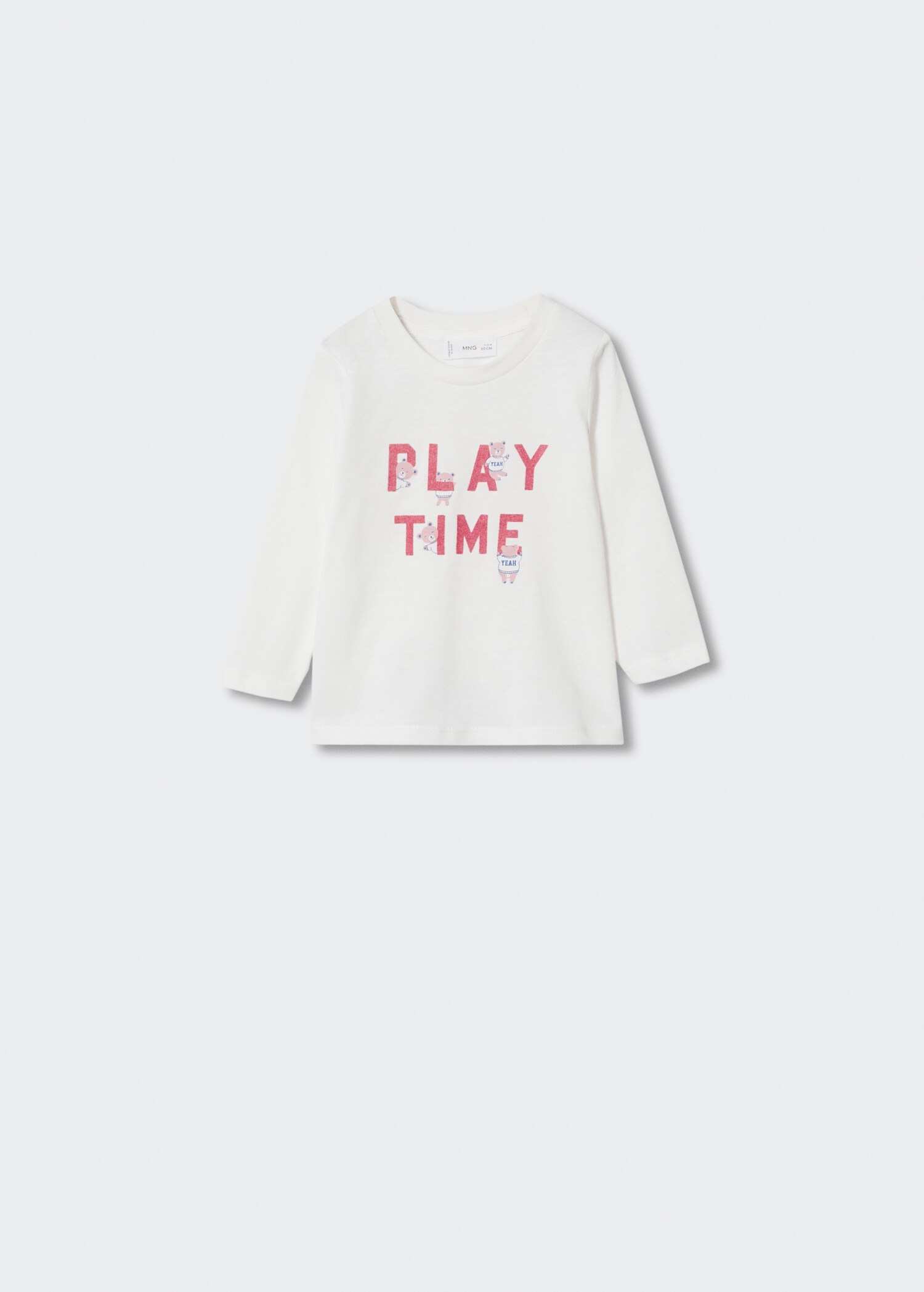 Langärmliges T-Shirt mit Schriftzug - Artikel ohne Model