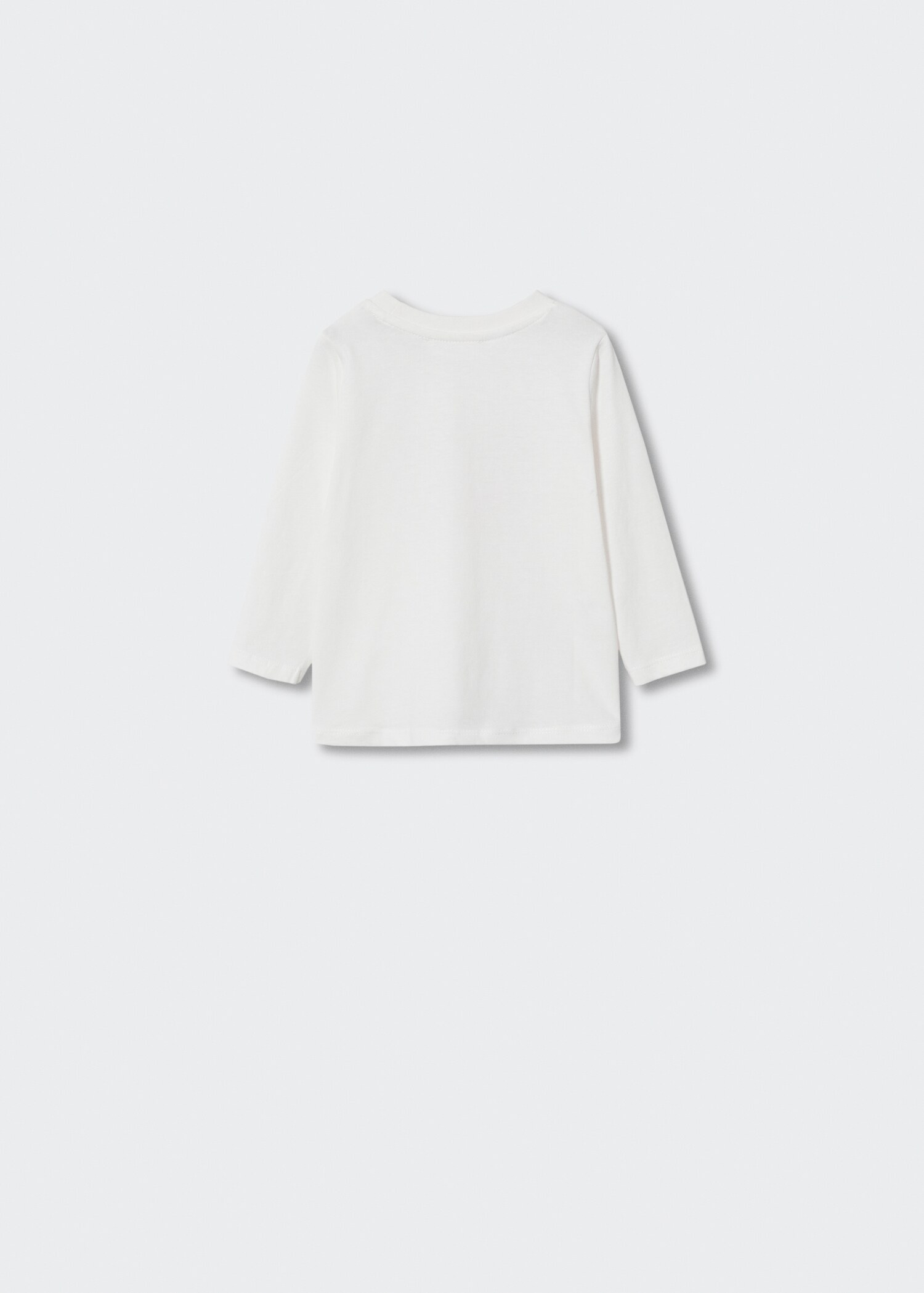 Langärmliges T-Shirt mit Schriftzug - Rückseite des Artikels
