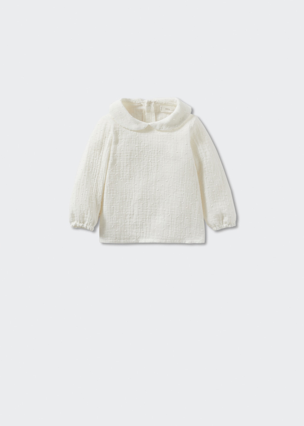 Babydoll neck plumeti blouse - Kids | MANGO China