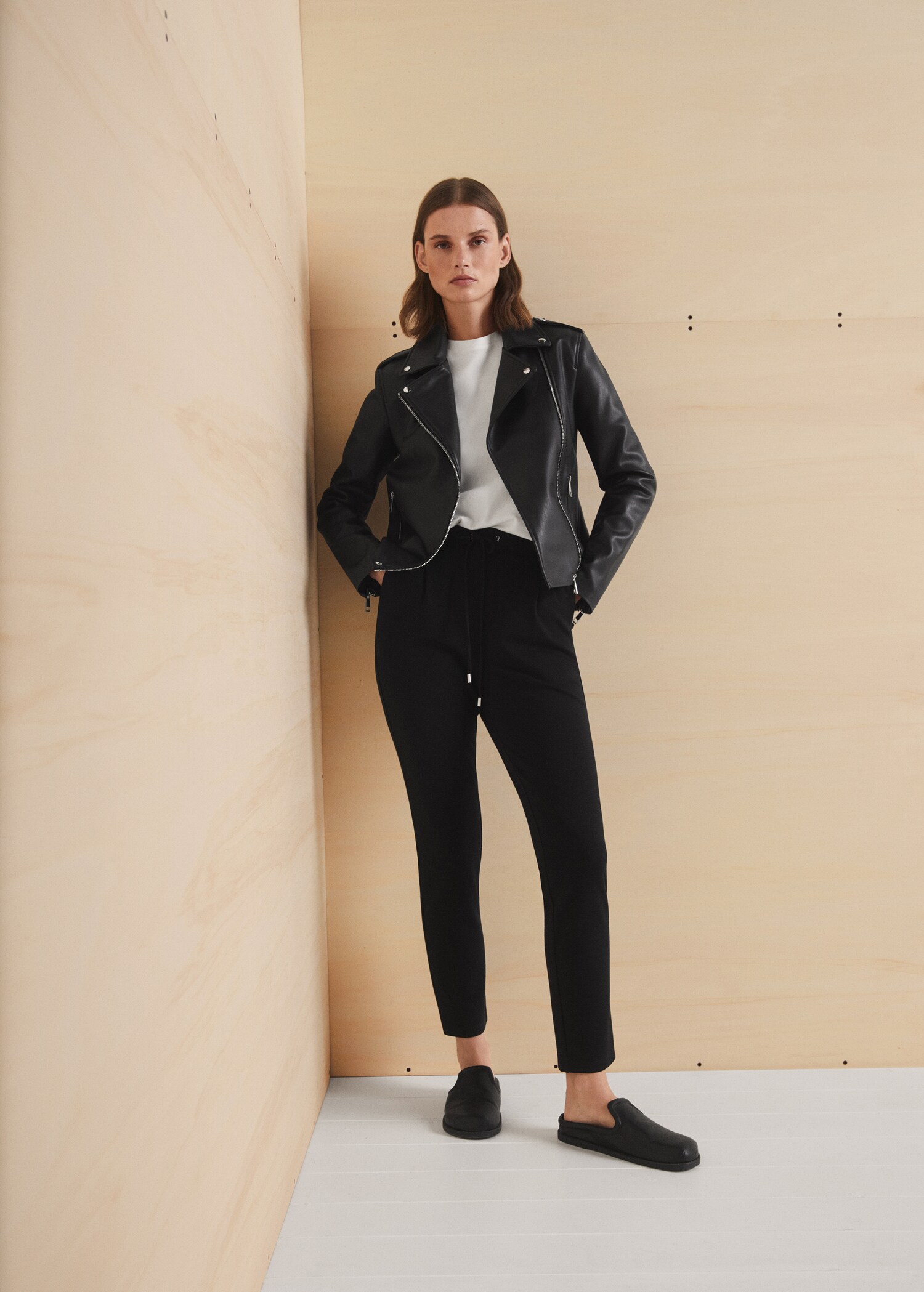 Leather-effect biker jacket - Details of the article 9