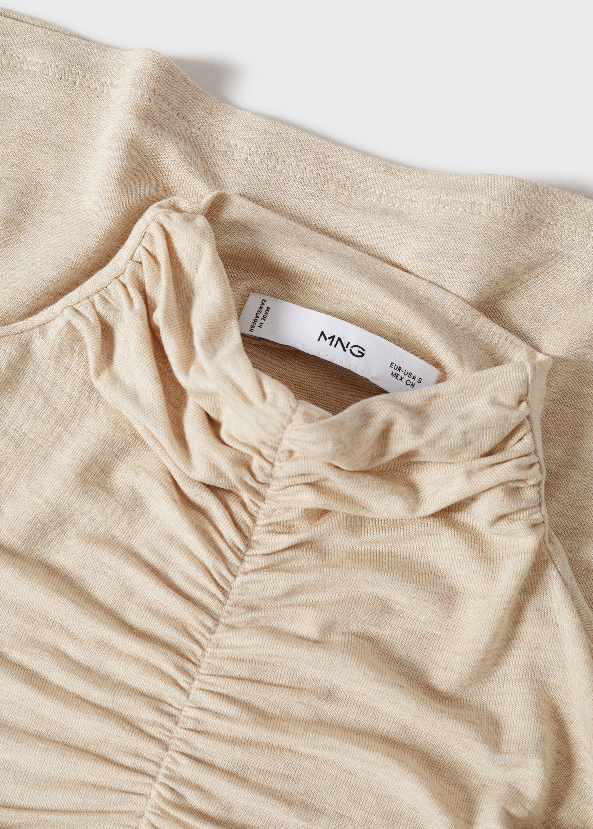 Ruched detail T-shirt - Details of the article 8
