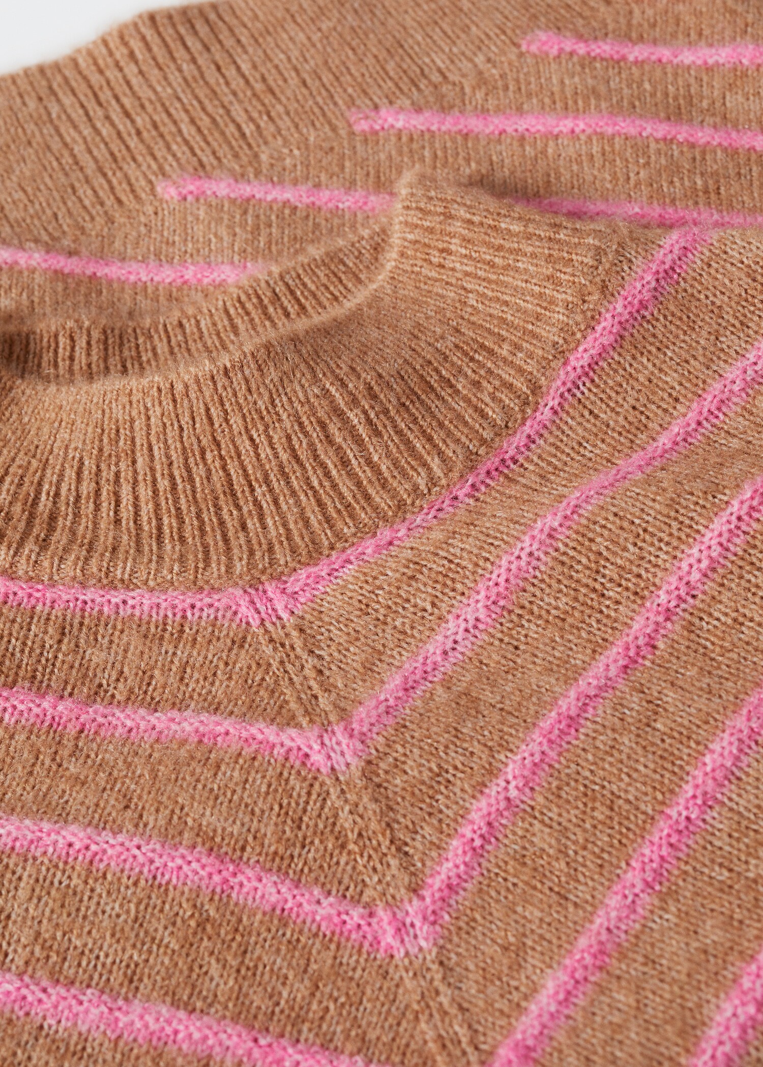 Stripe-print sweater with Perkins neck - Details of the article 8