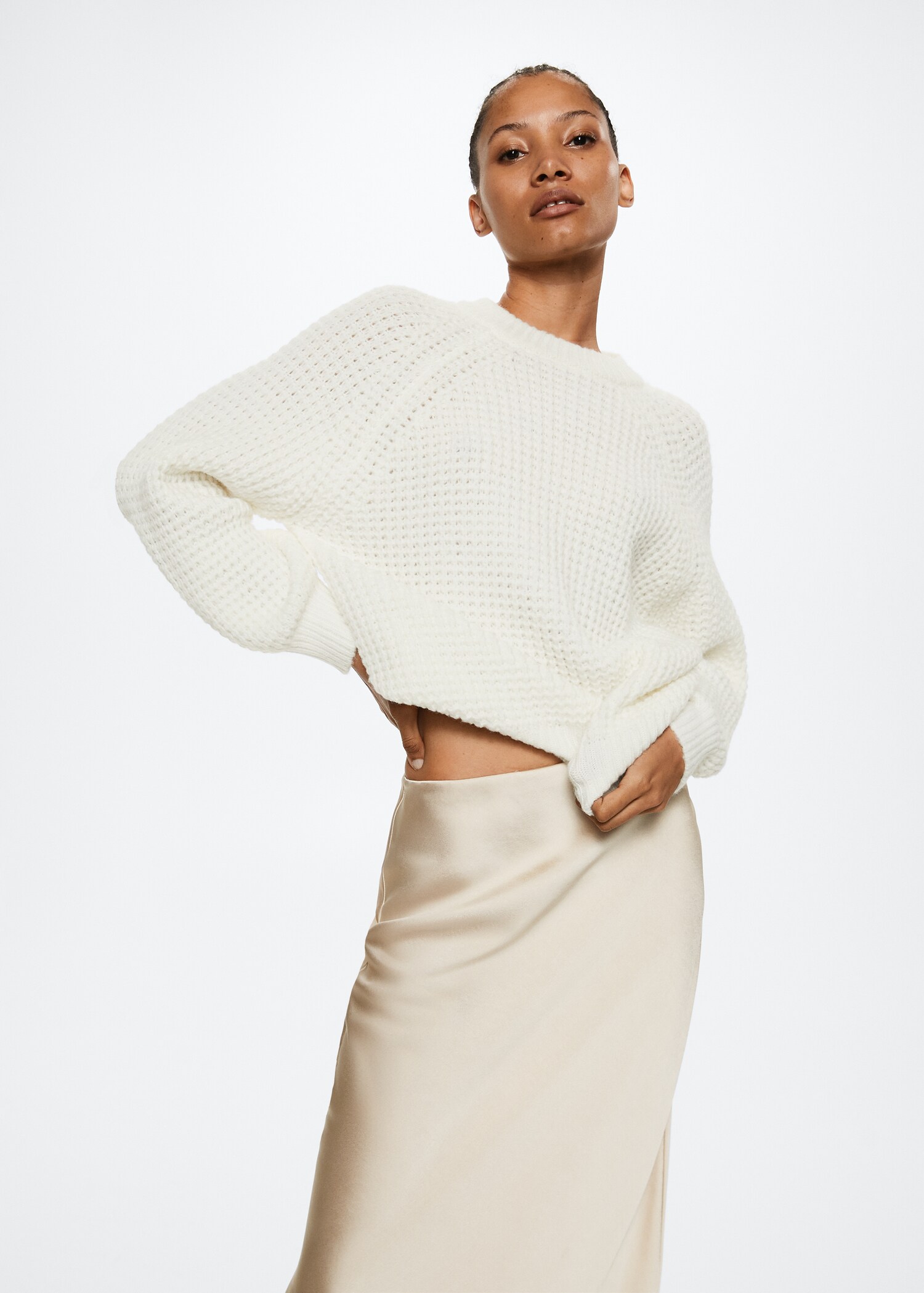 Jersey oversize punto invertido - Plano medio
