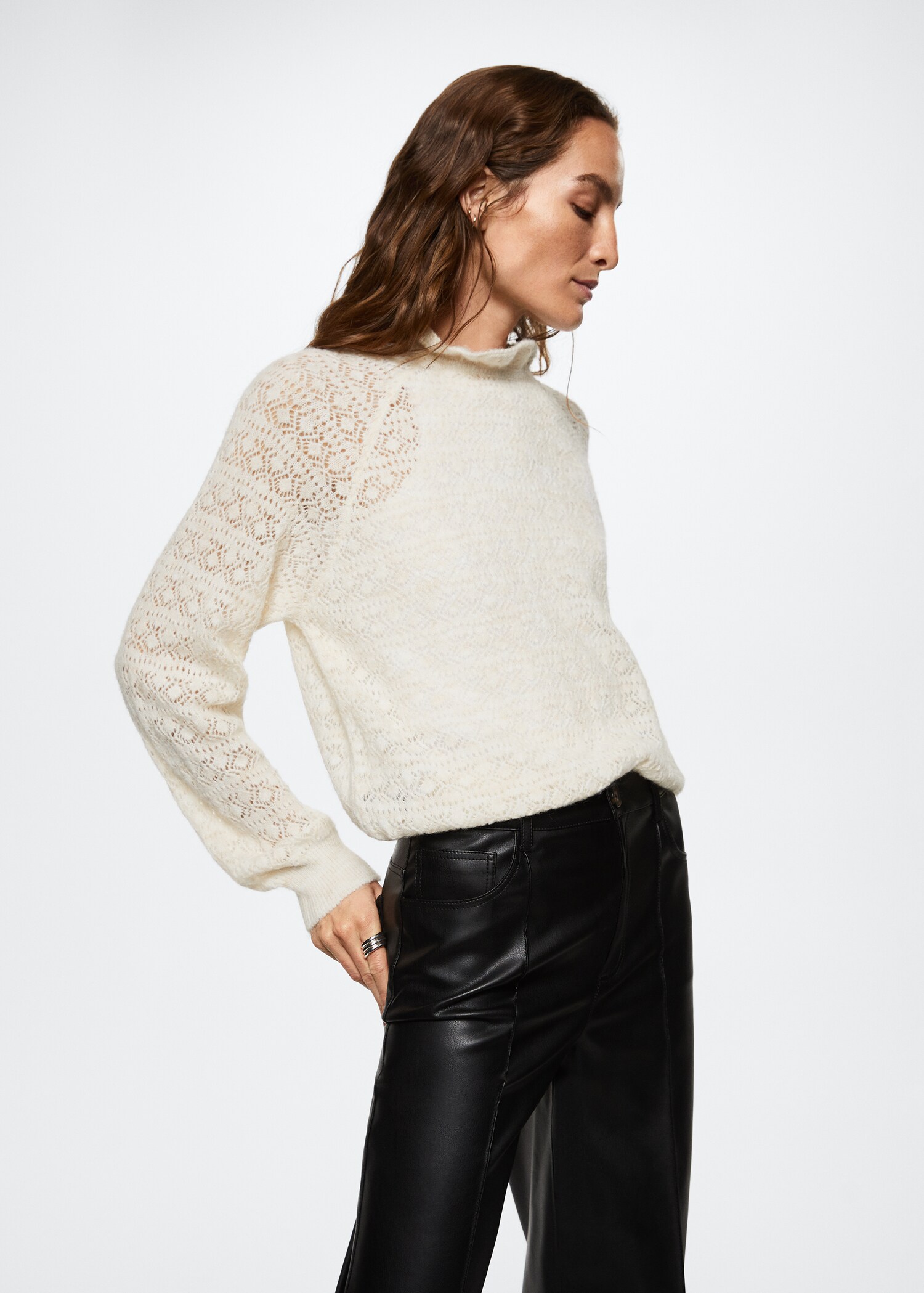 Openwork knit sweater - Medium plane