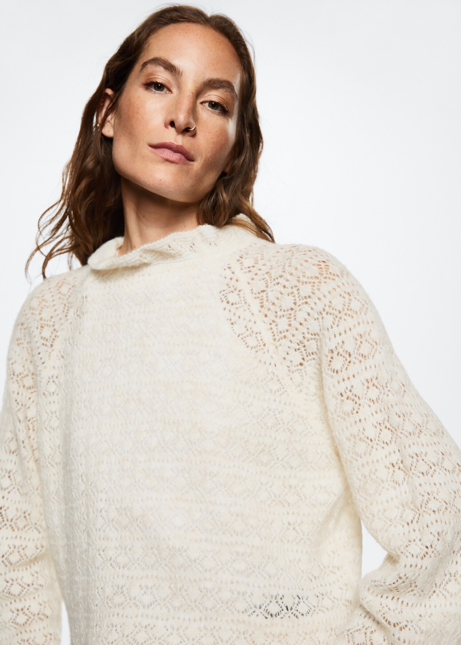 Openwork knit sweater - Details of the article 1