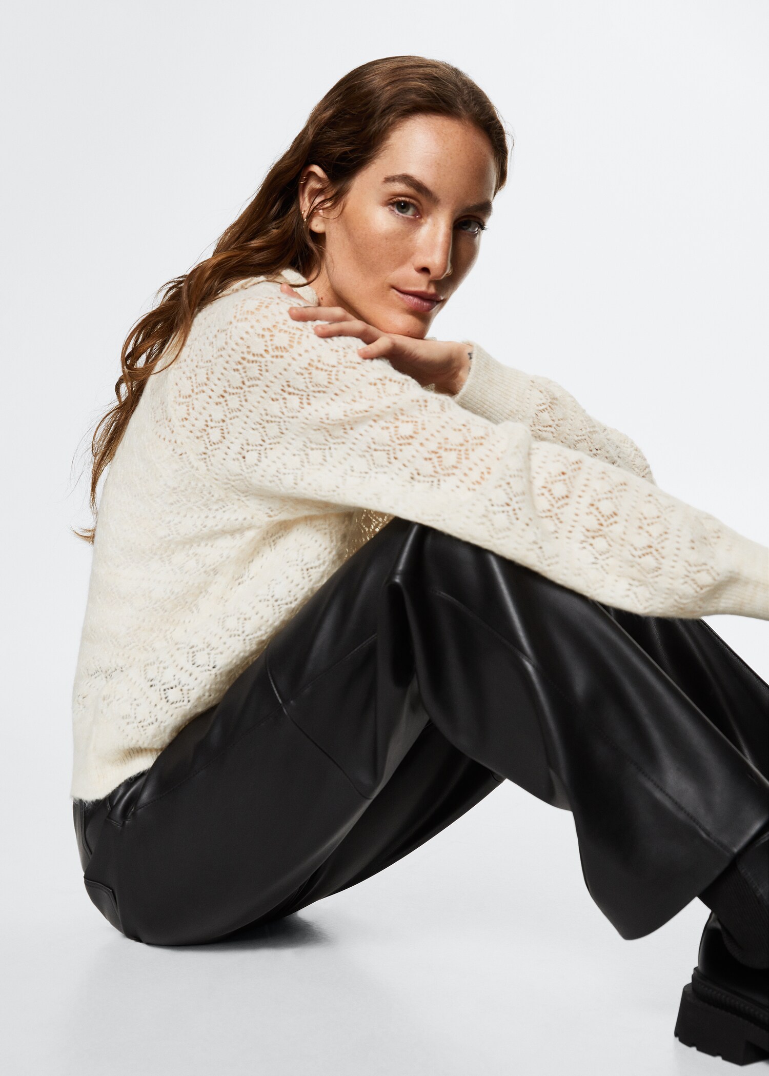 Openwork knit sweater - Details of the article 2