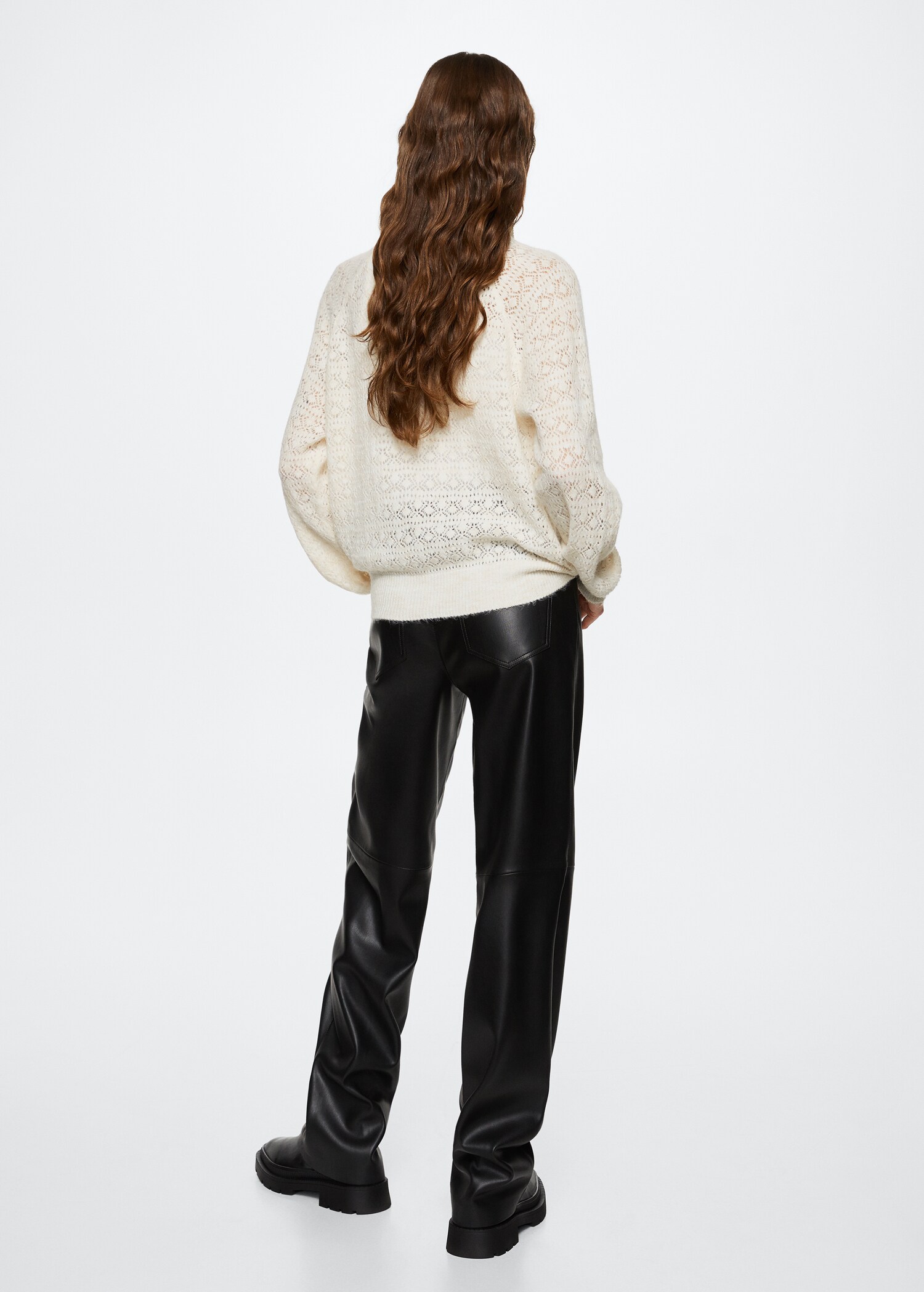 Openwork knit sweater - Reverse of the article