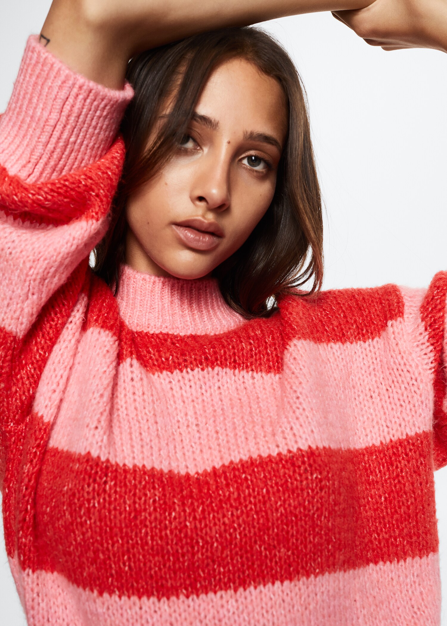 Oversized striped sweater - Details of the article 1