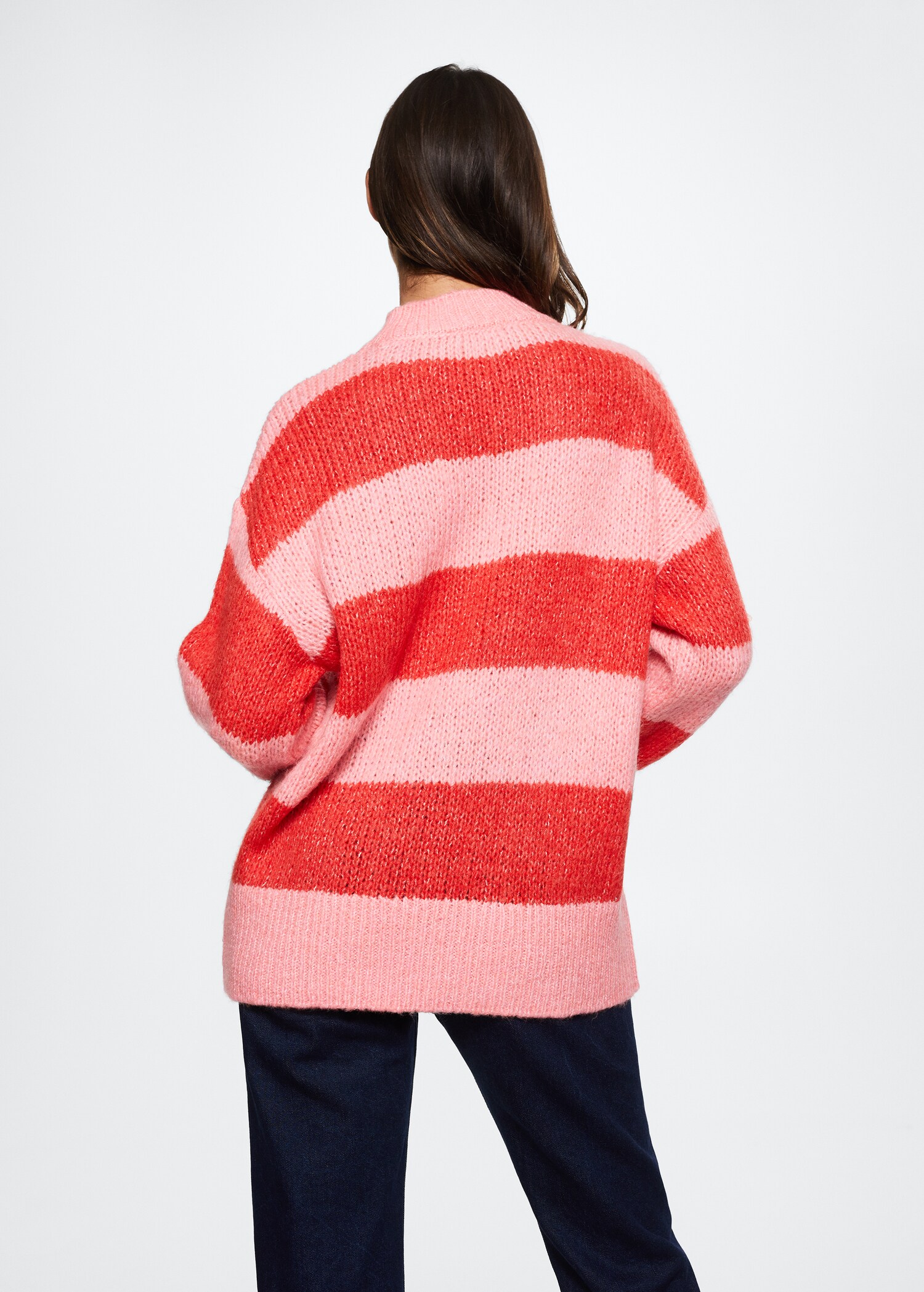 Oversized striped sweater - Reverse of the article