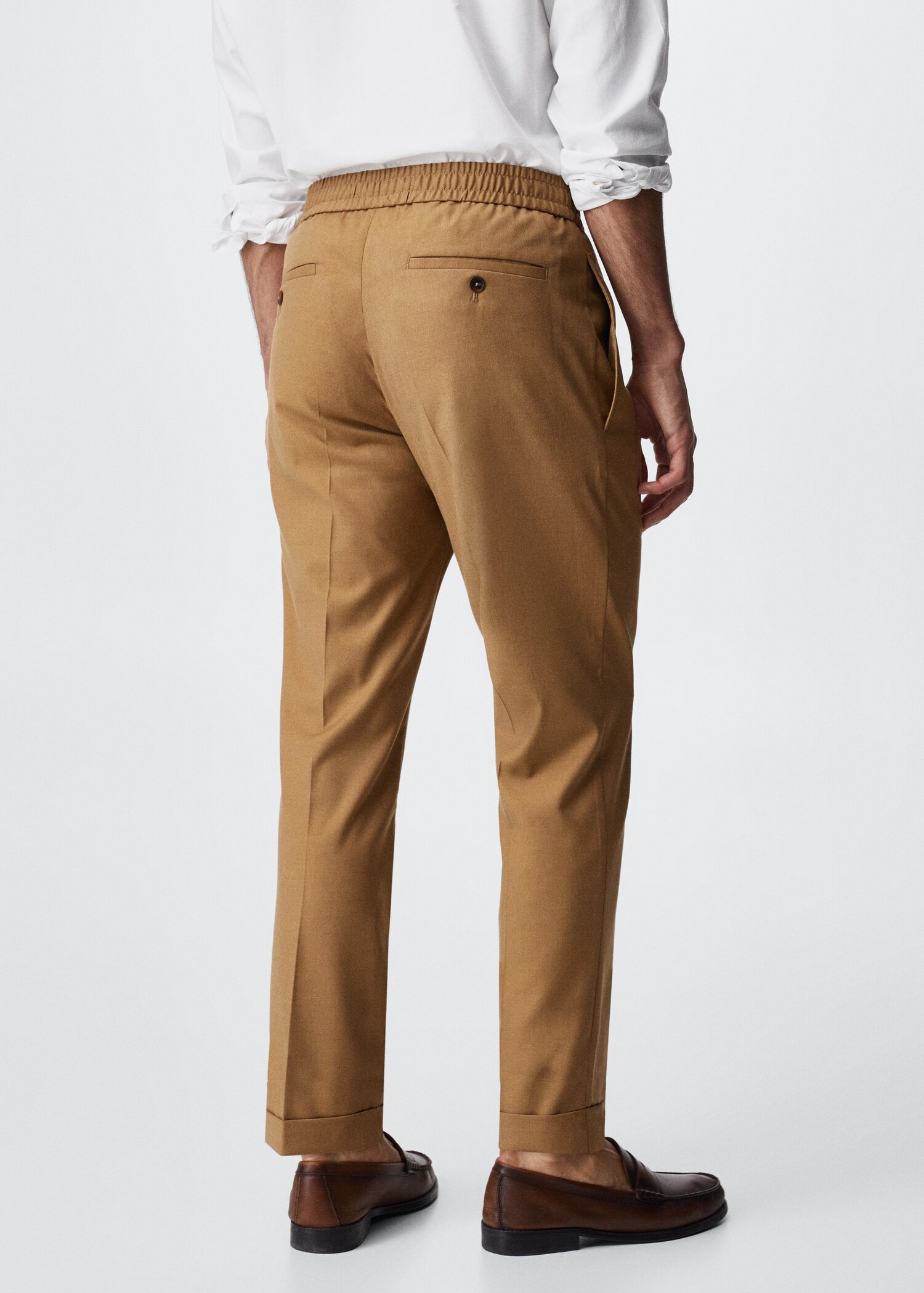 Pantalón fluido cintura elástica - Reverso del artículo