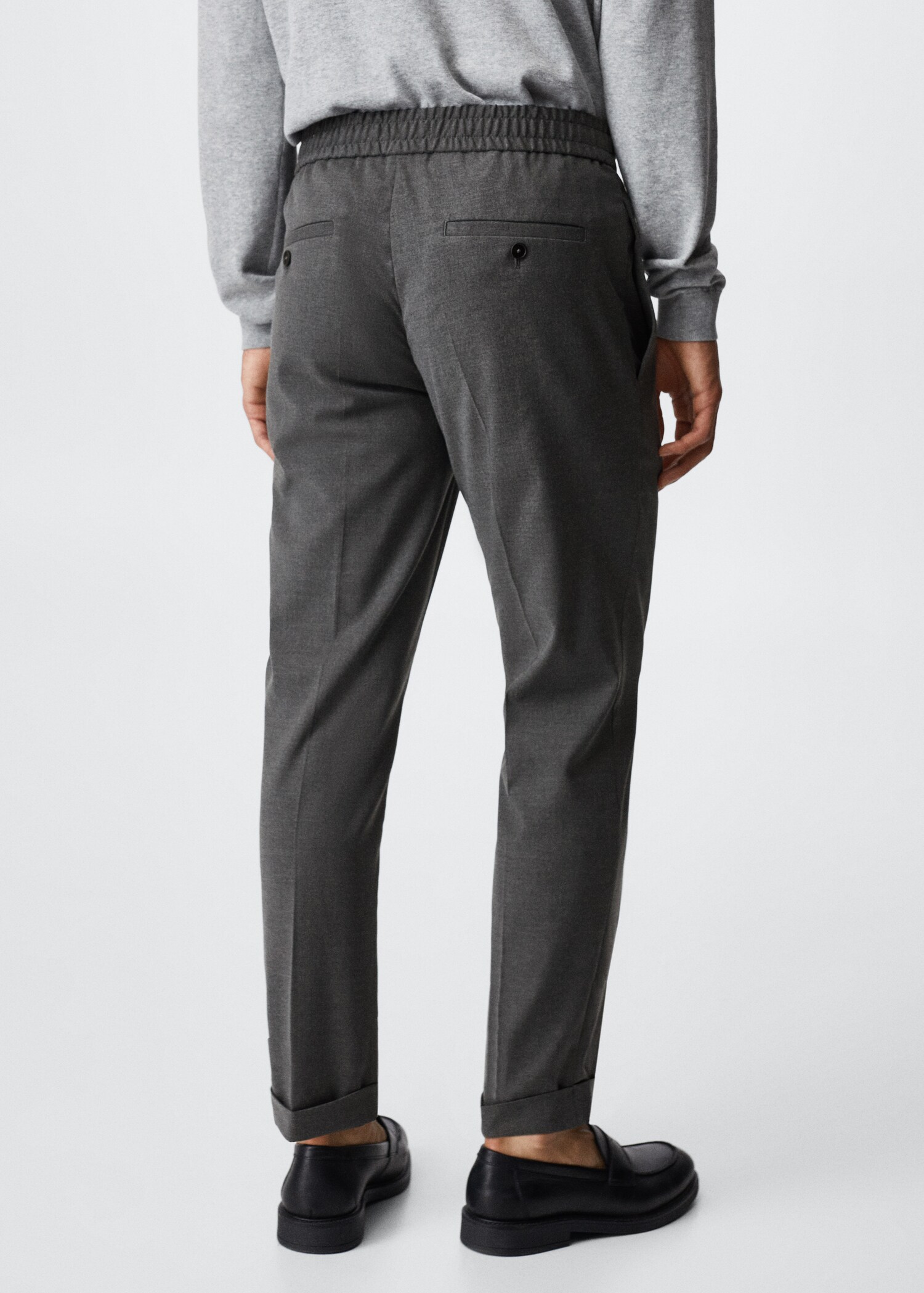 Pantalón fluido cintura elástica - Reverso del artículo