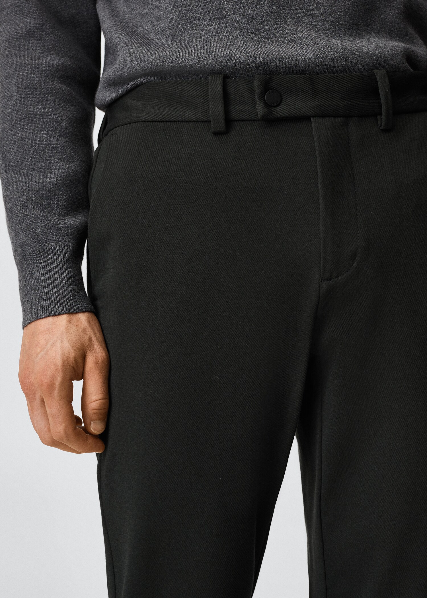 Slim fit stretch trousers - Details of the article 1