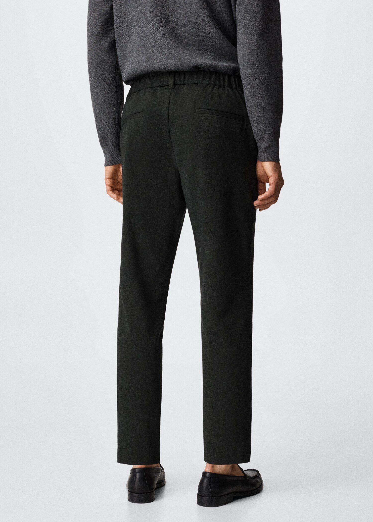 Slim fit stretch trousers - Reverse of the article