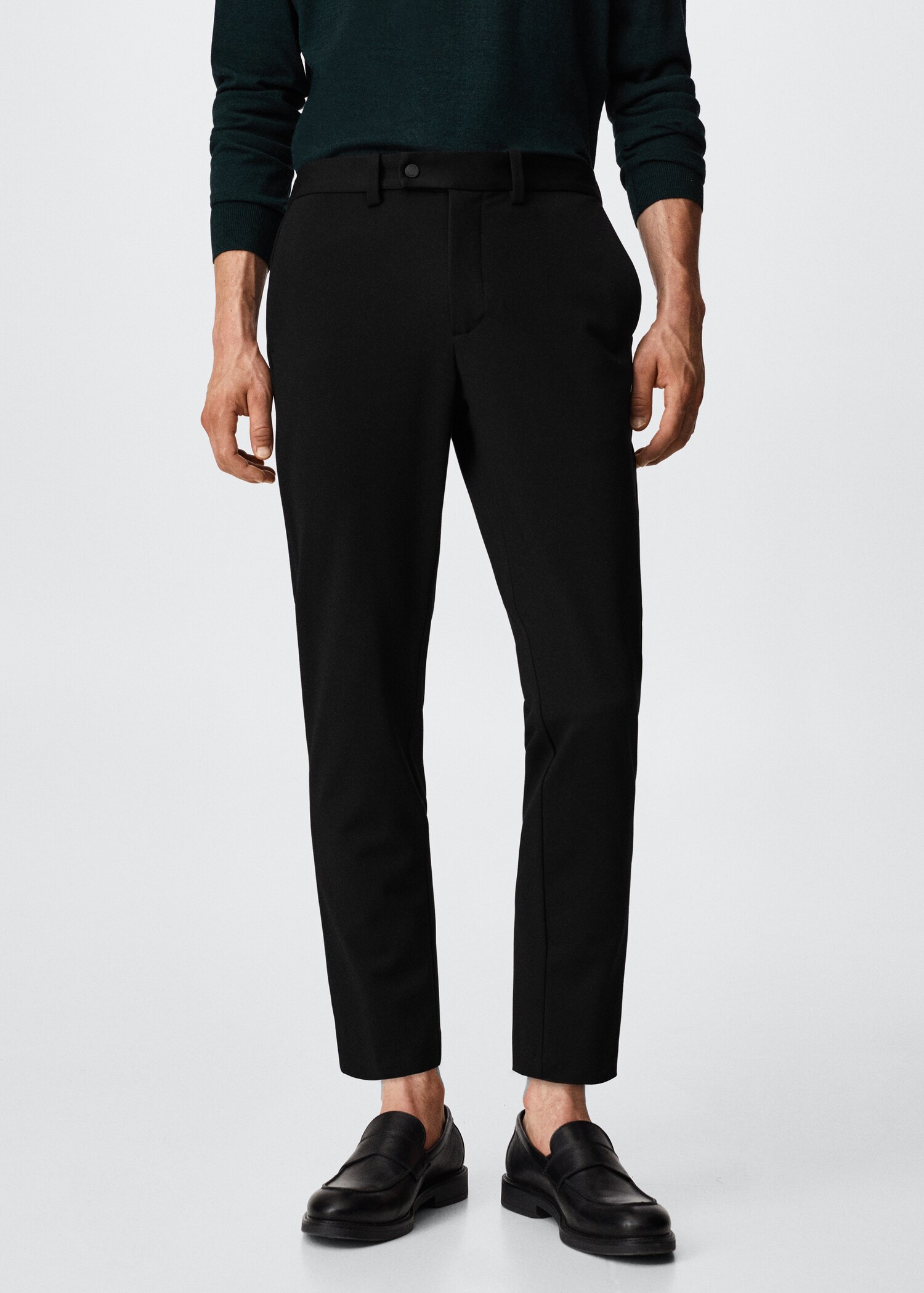 Slim fit stretch trousers - Medium plane