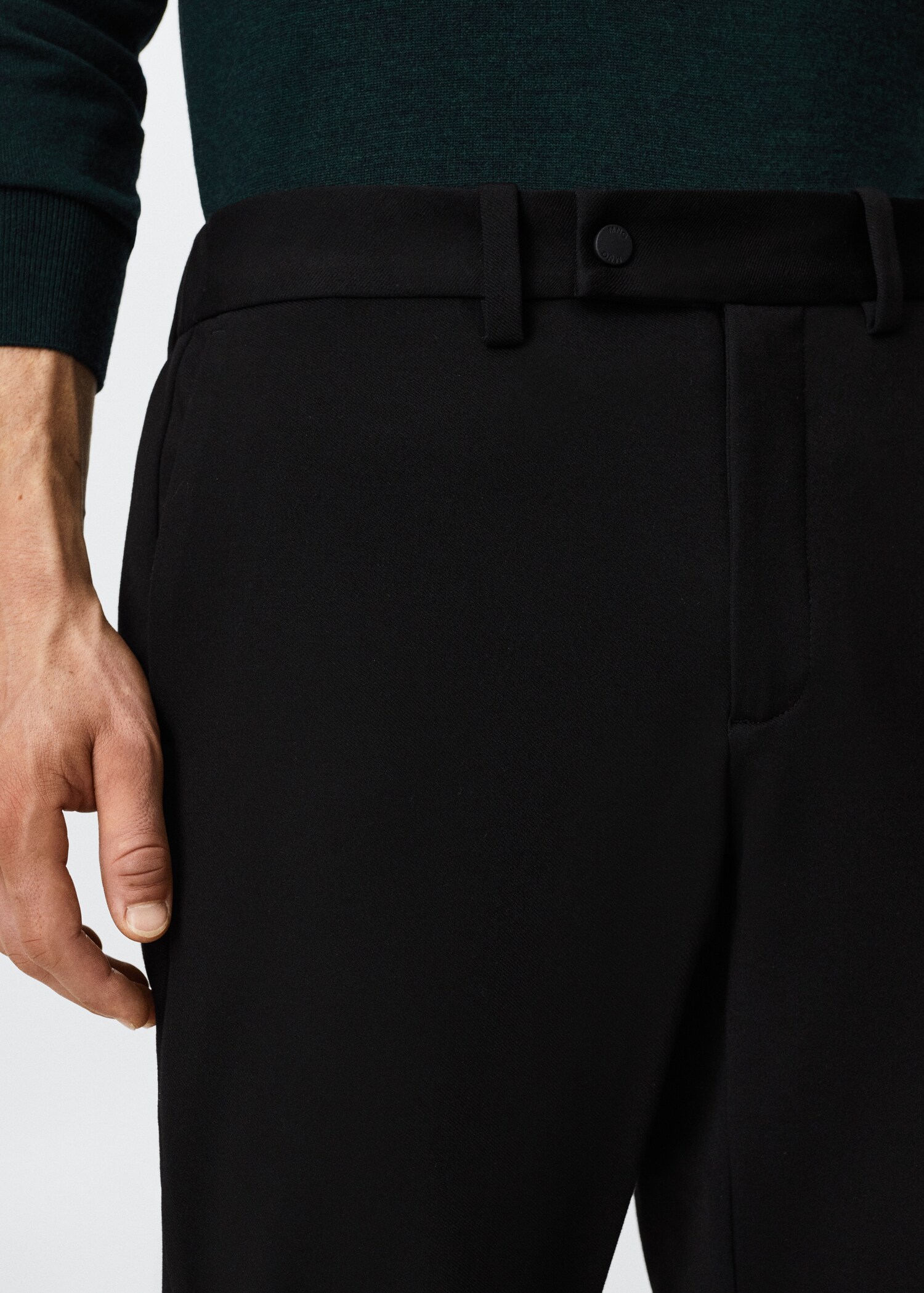 Slim fit stretch trousers - Details of the article 1