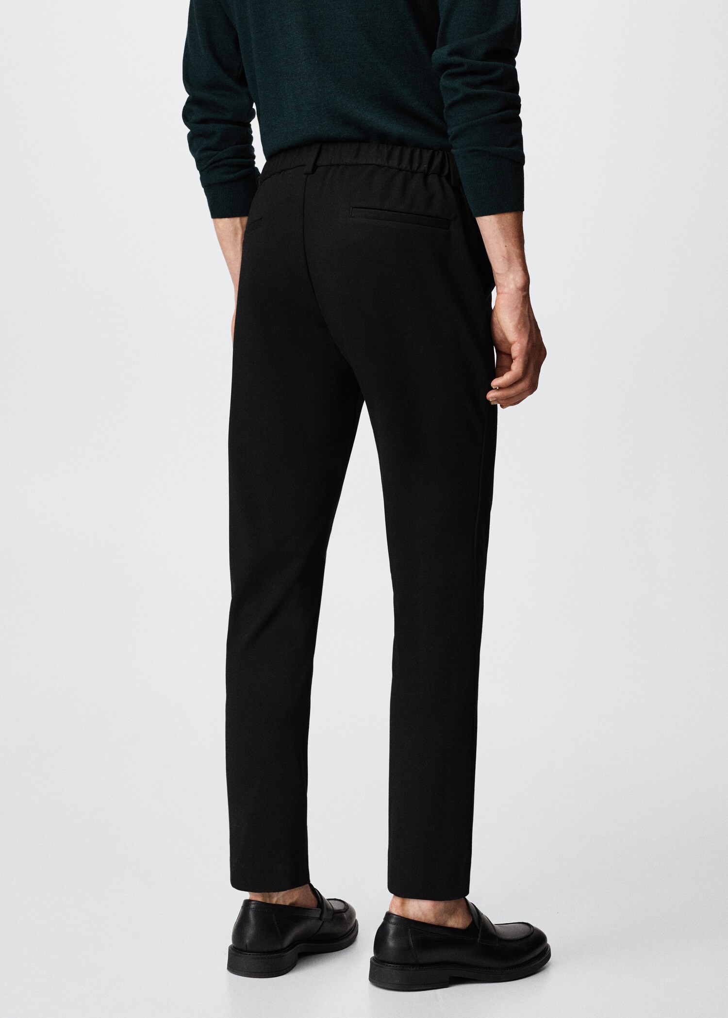 Slim fit stretch trousers - Reverse of the article