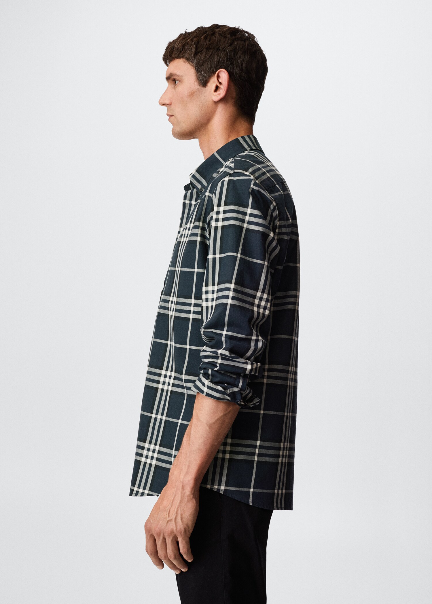 Camisa slim fit algodón cuadros - Detalle del artículo 2
