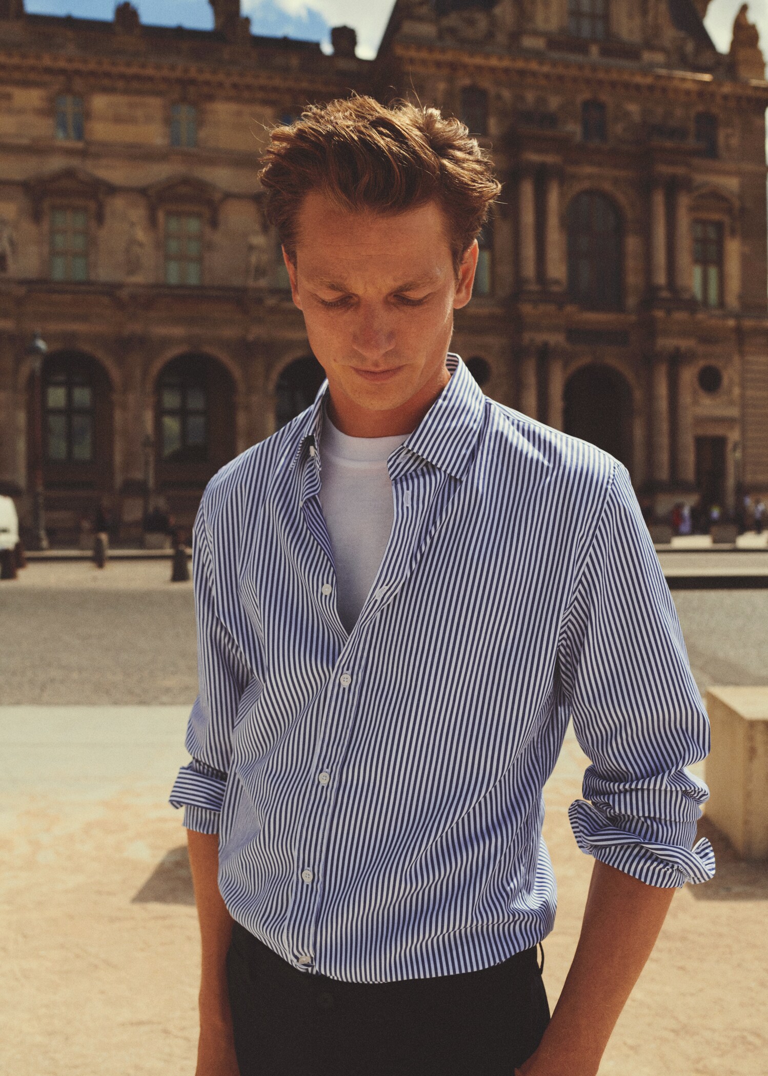 Gestreiftes Slim Fit-Hemd  - Detail des Artikels 5