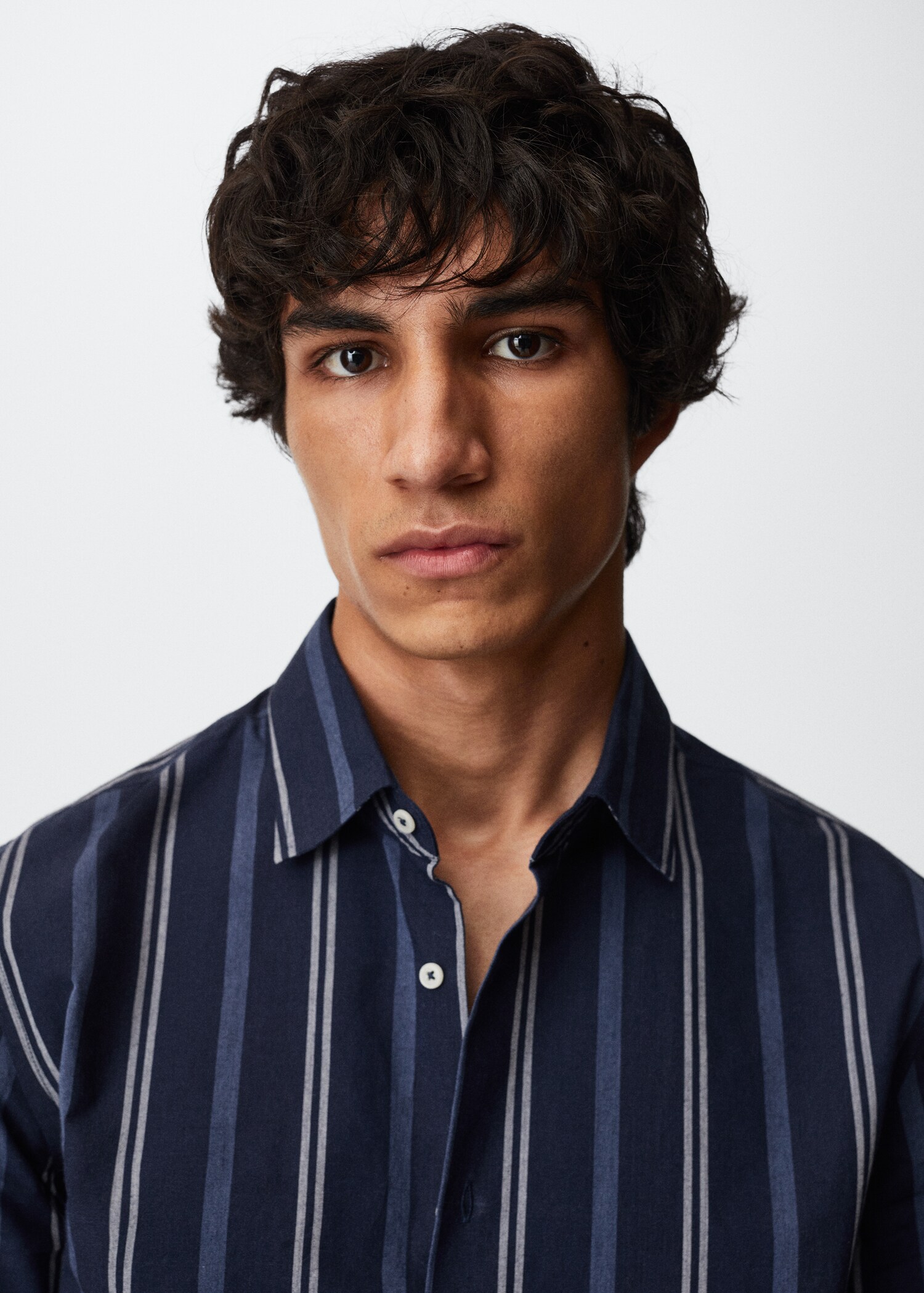 Striped cotton shirt - Details of the article 1