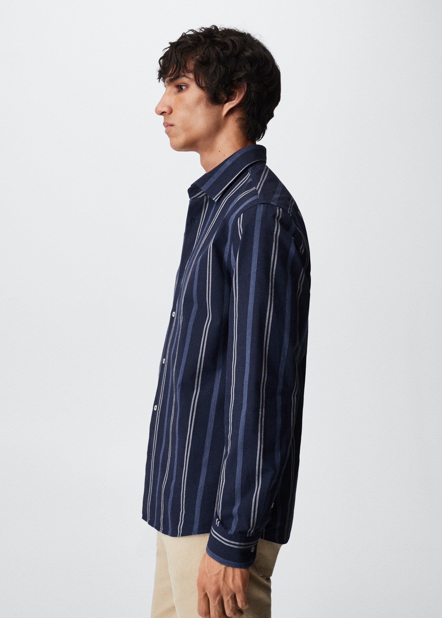 Striped cotton shirt - Details of the article 2