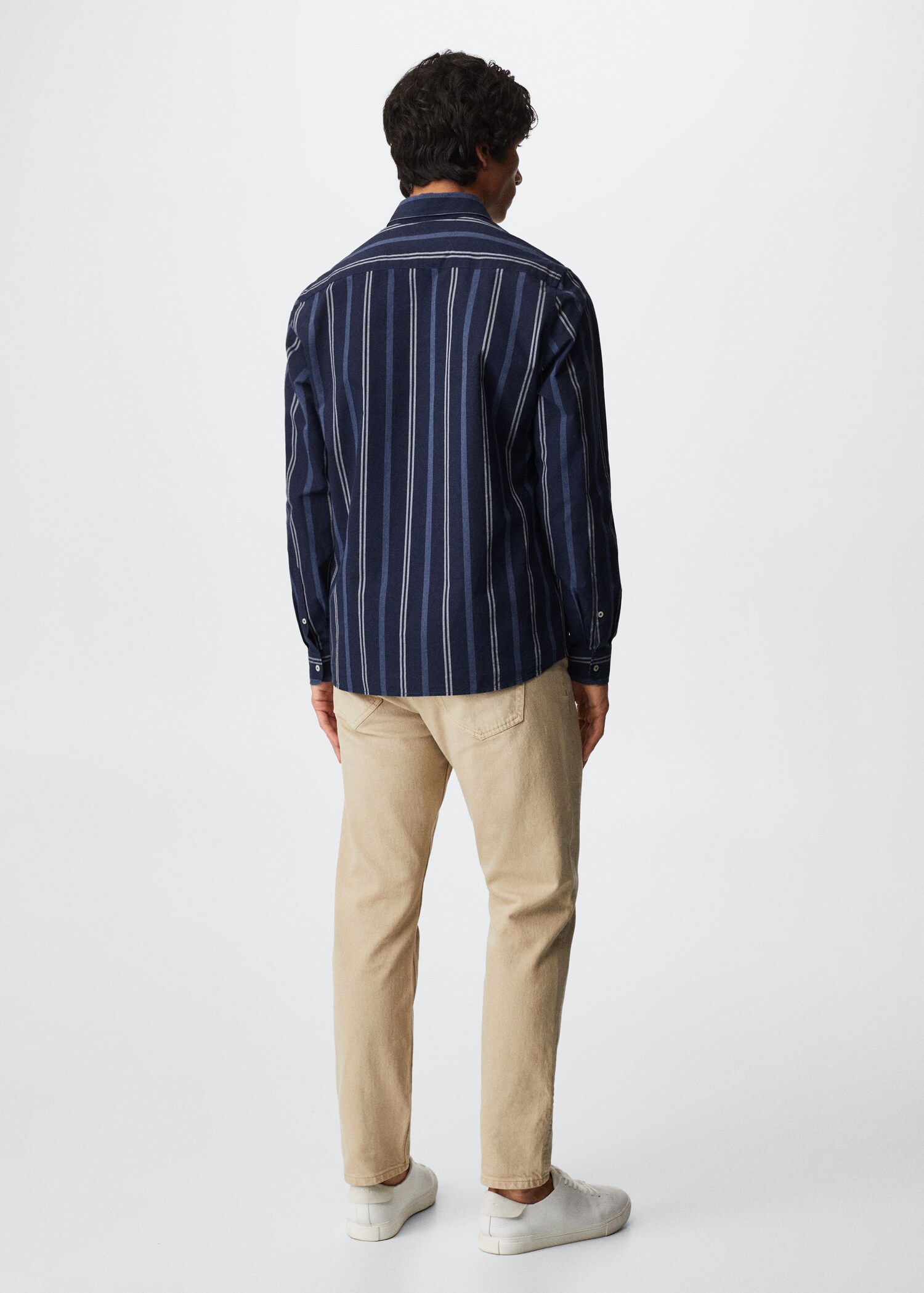 Striped cotton shirt - Reverse of the article
