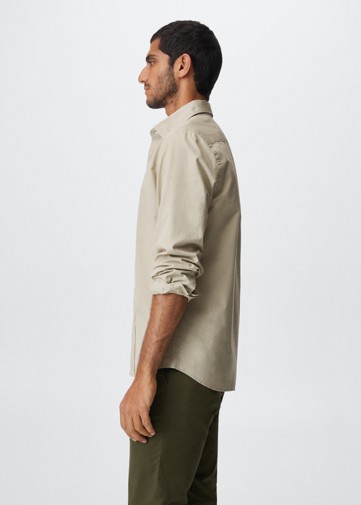 Рубашка slim fit из хлопка - Деталь изделия 2