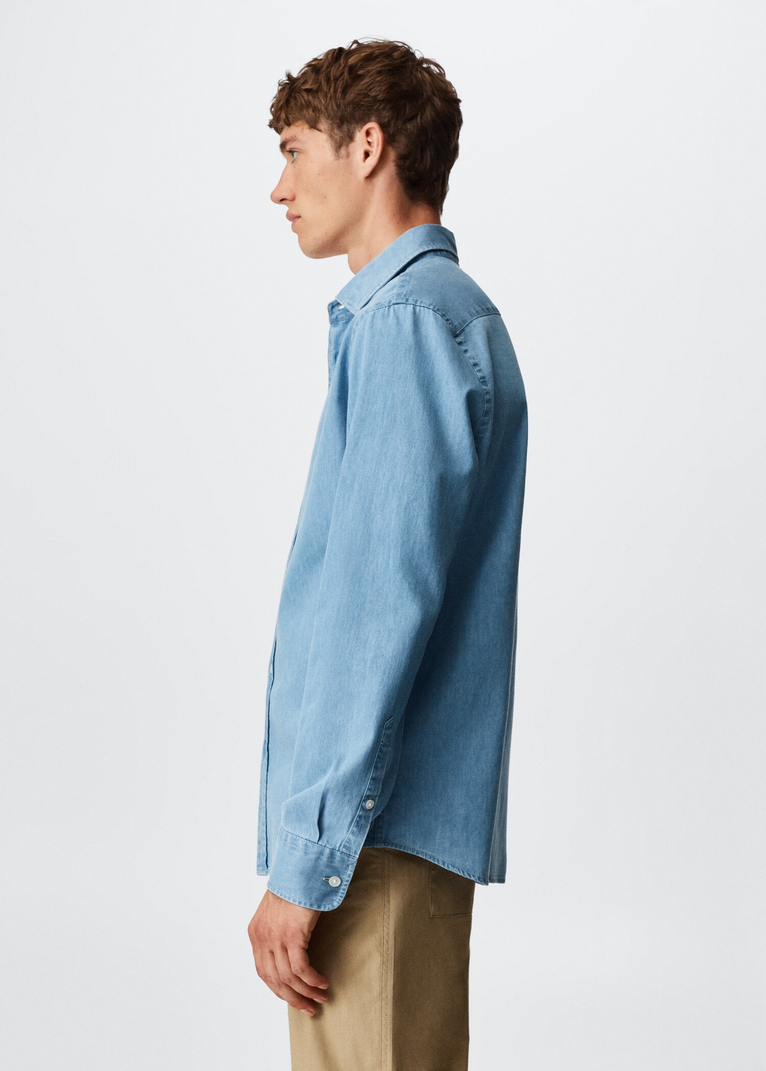 Camisa de ganga slim fit  - Pormenor do artigo 2