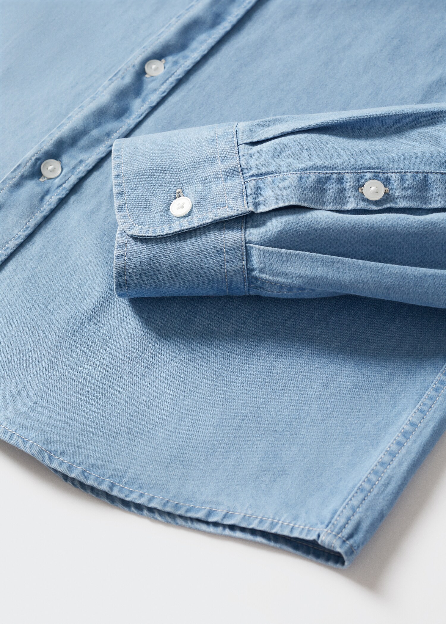 Camisa de ganga slim fit  - Pormenor do artigo 7
