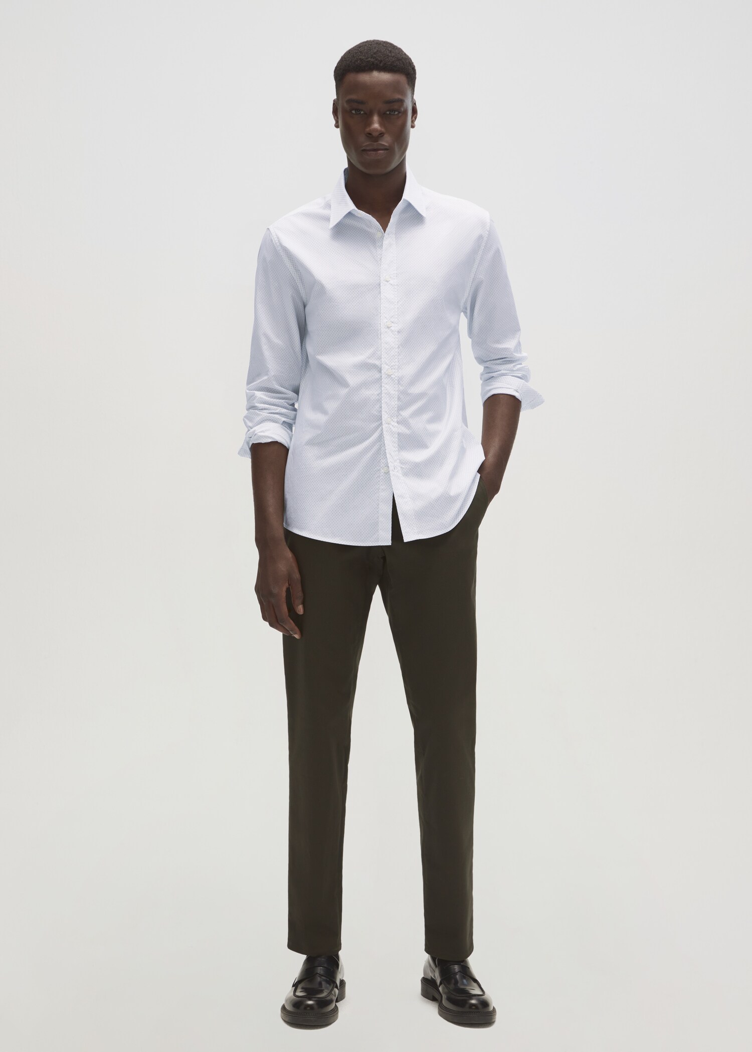 Camisa slim fit micro estampado - Detalle del artículo 7